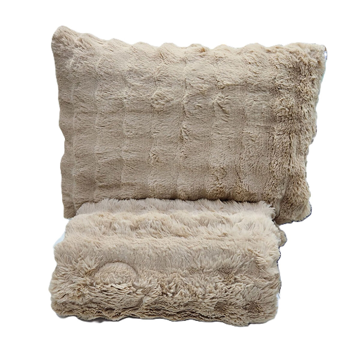 COMFORT YORGAN SETİ ÇİFT KİŞİLİK PUFF LORİA CAPPUCİNO