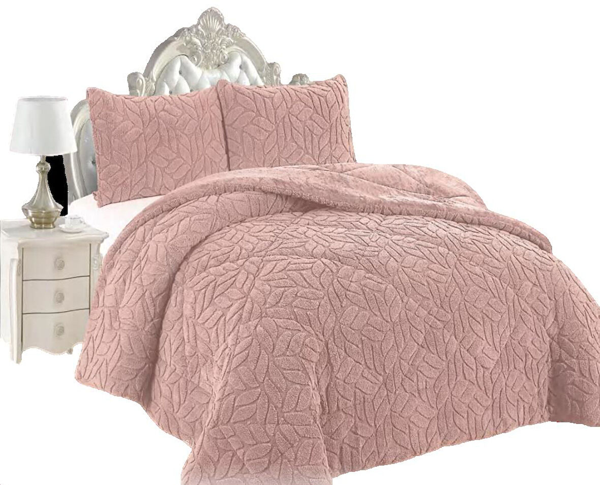 COMFORT YORGAN SETİ ÇİFT KİŞİLİK LISSOME PUDRA