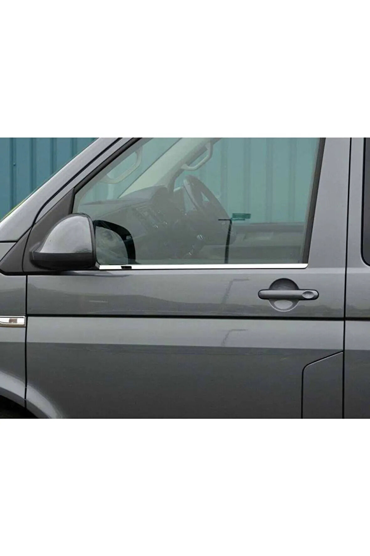 Vw T6 Transporter Krom Cam Çıtası 2 Parça 2015 Ve Üzeri Paslanmaz Çelik