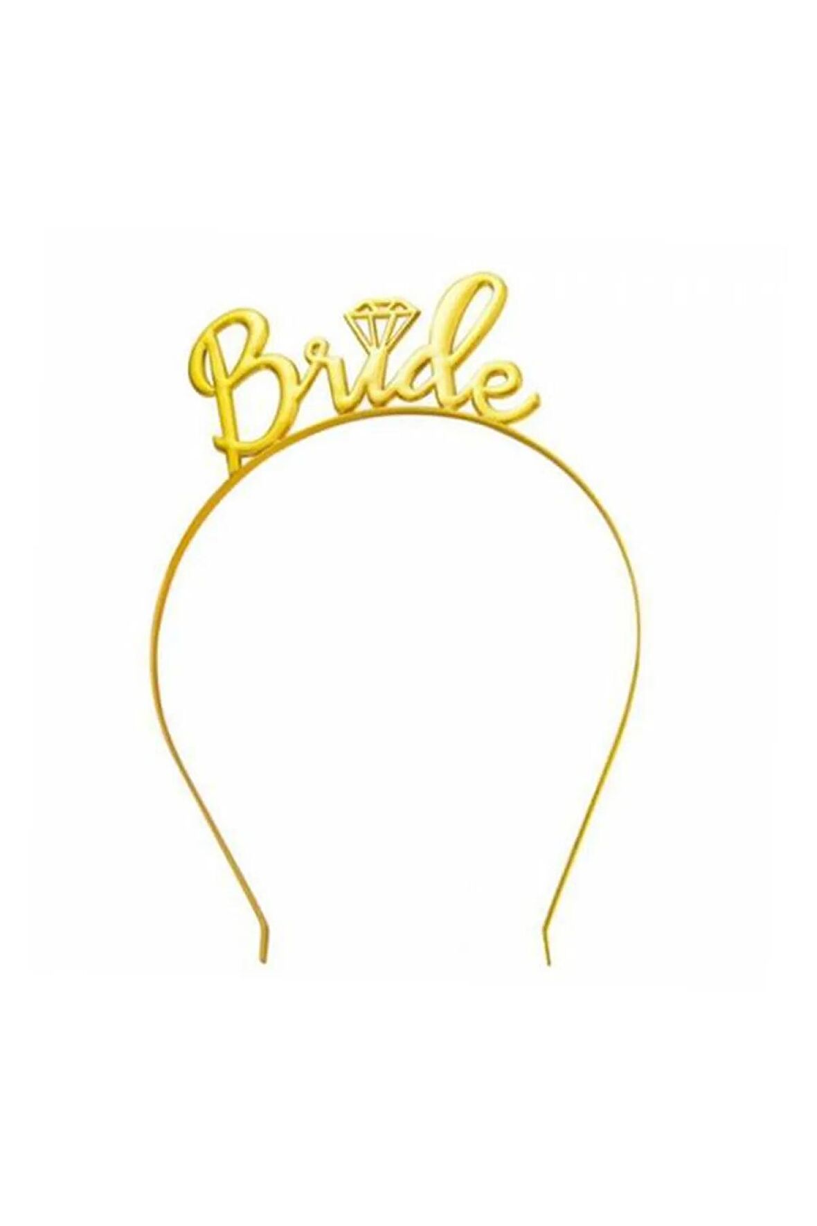 Metal Taç Bride Gold