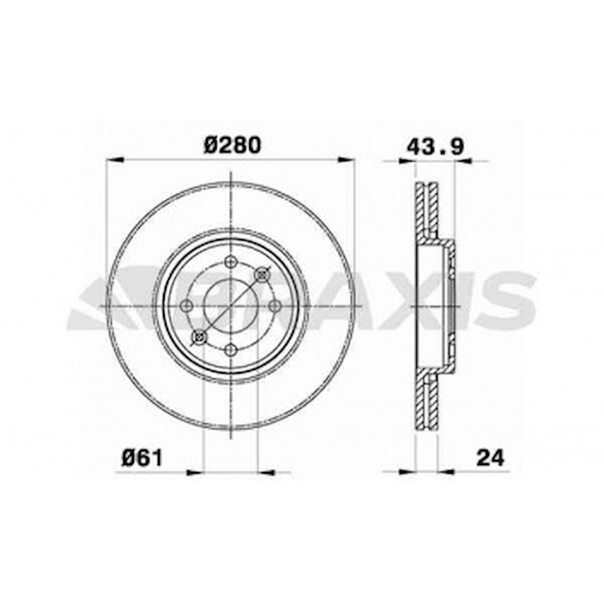 Renault On Fren Aynası (diski) Havalı Captur Clio II III Kangoo I Laguna I Megane I II Scenic I II Dokker Lo - Braxıs Ae0013