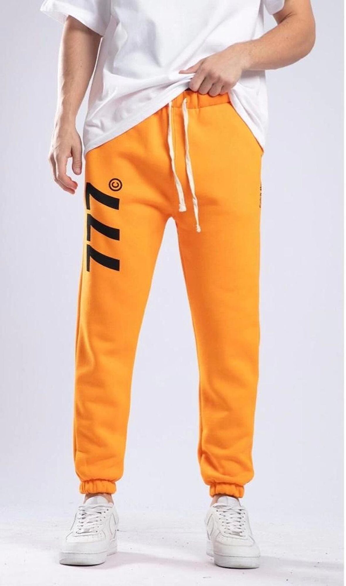 Chatca Erkek 3 İplik Şardonlu Turuncu Sweatpant K-575