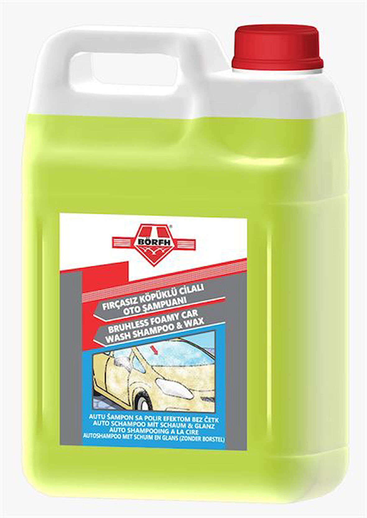 Yag & Antıfırız Fircasız Kopuklu Cilalı Oto Sampuanı 5kg - Borfh 6020454