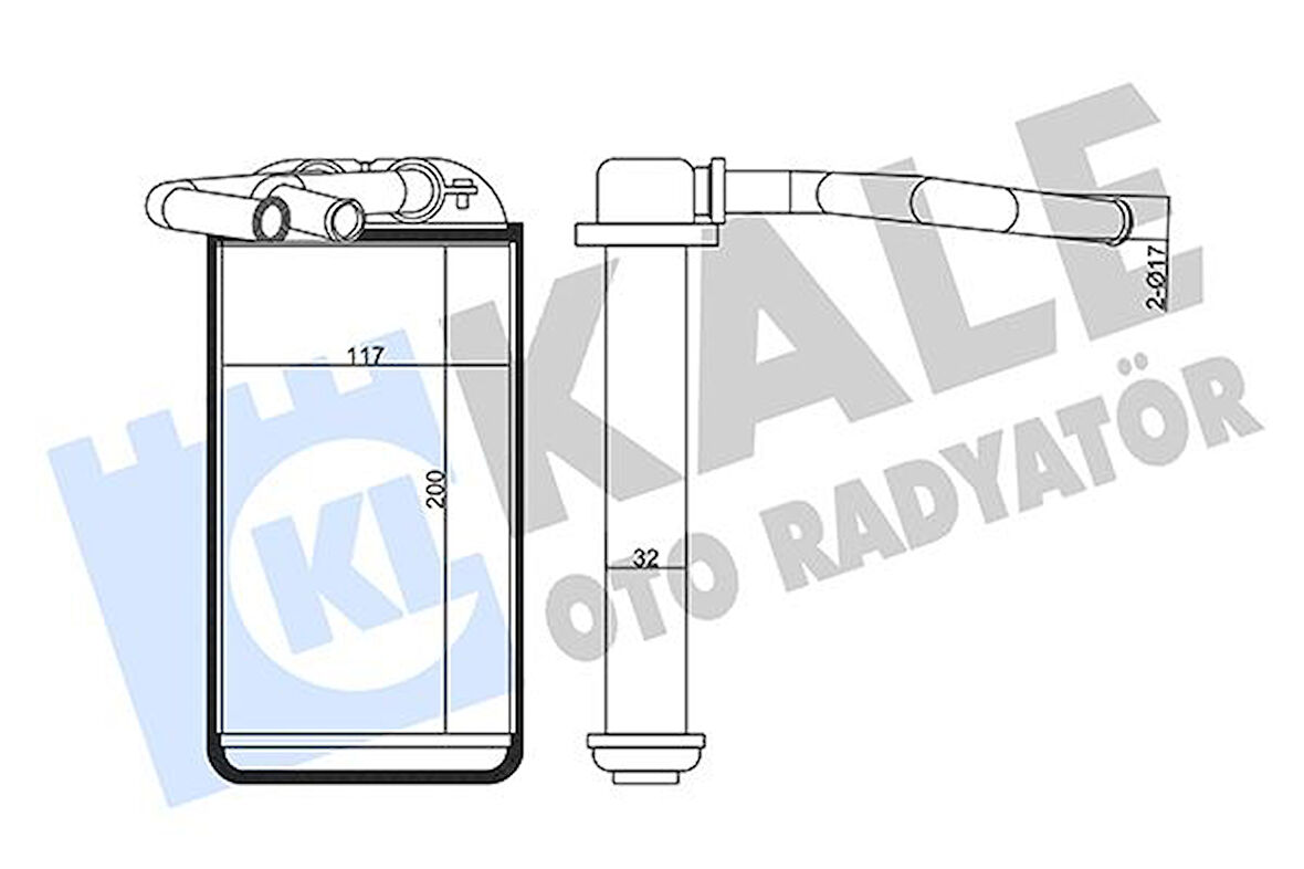 Honda Kalorıfer Radyatoru Honda CIVIC 1996-2001 - Kale 358645