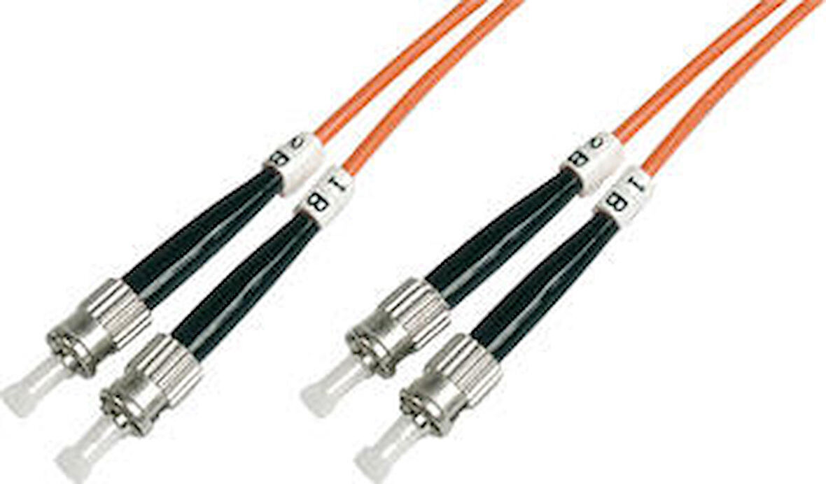 Beek BC-FO-6STST-02 2 Mt ST-ST 62.5/125 OM1 Multimode Duplex Patch Cord Kablo