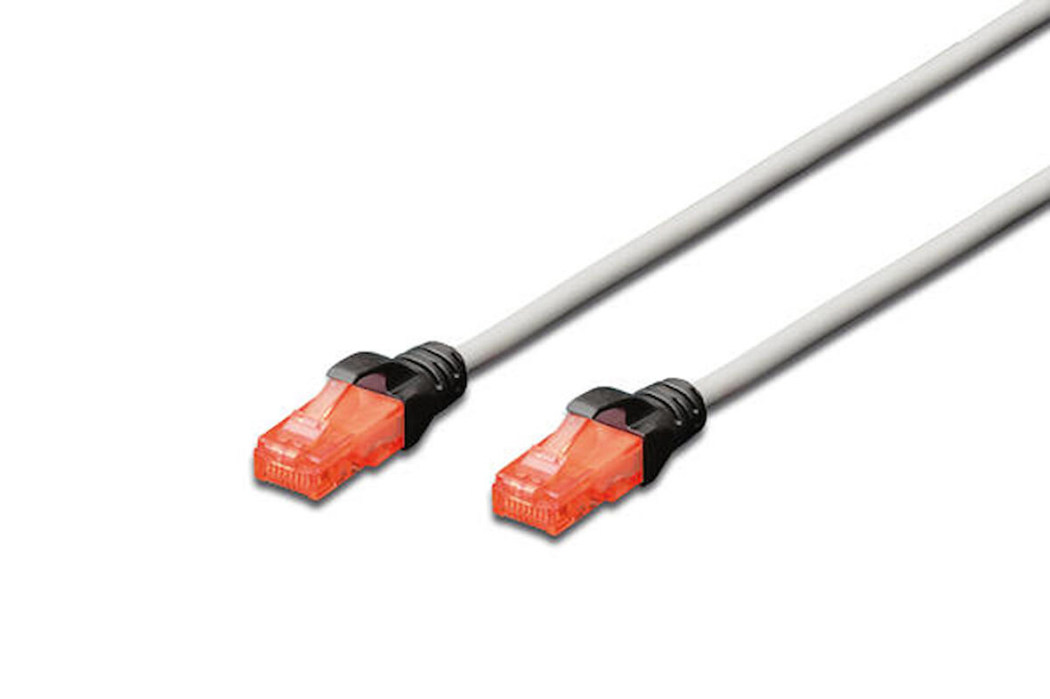 Beek BC-U6010-CO 1 Mt CAT6 AWG26 U/UTP Gri Cross Patch Cord Kablo