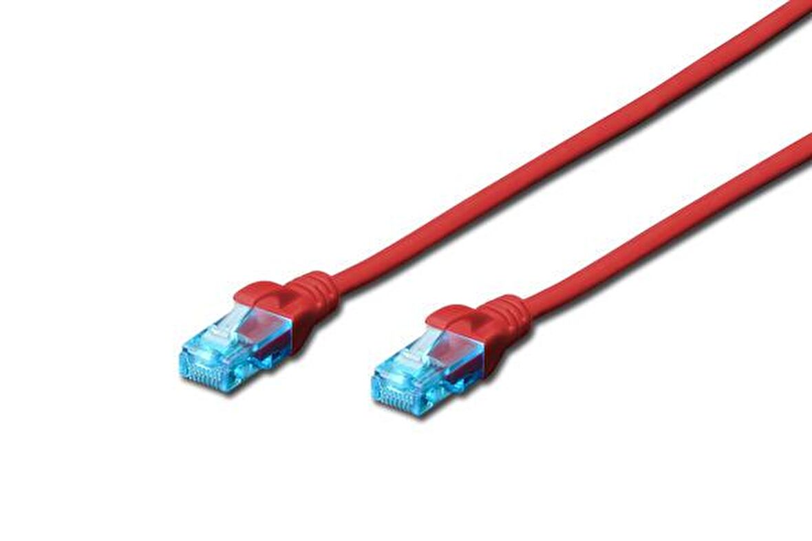 Beek BC-U5100R 10 Mt CAT5E U/UTP AWG26 Kırmızı Patch Cord Kablo