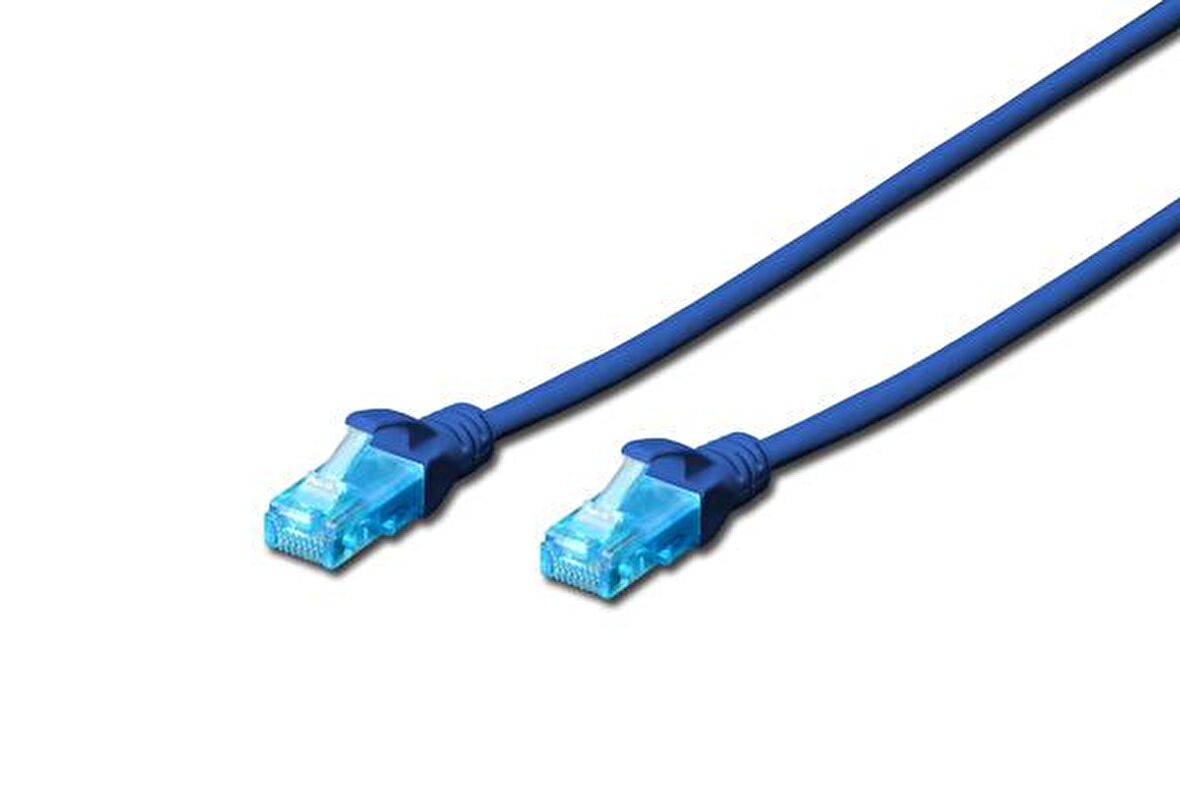 Beek BC-U5010B 1 Mt CAT5E U/UTP AWG26 Mavi Patch Cord Kablo