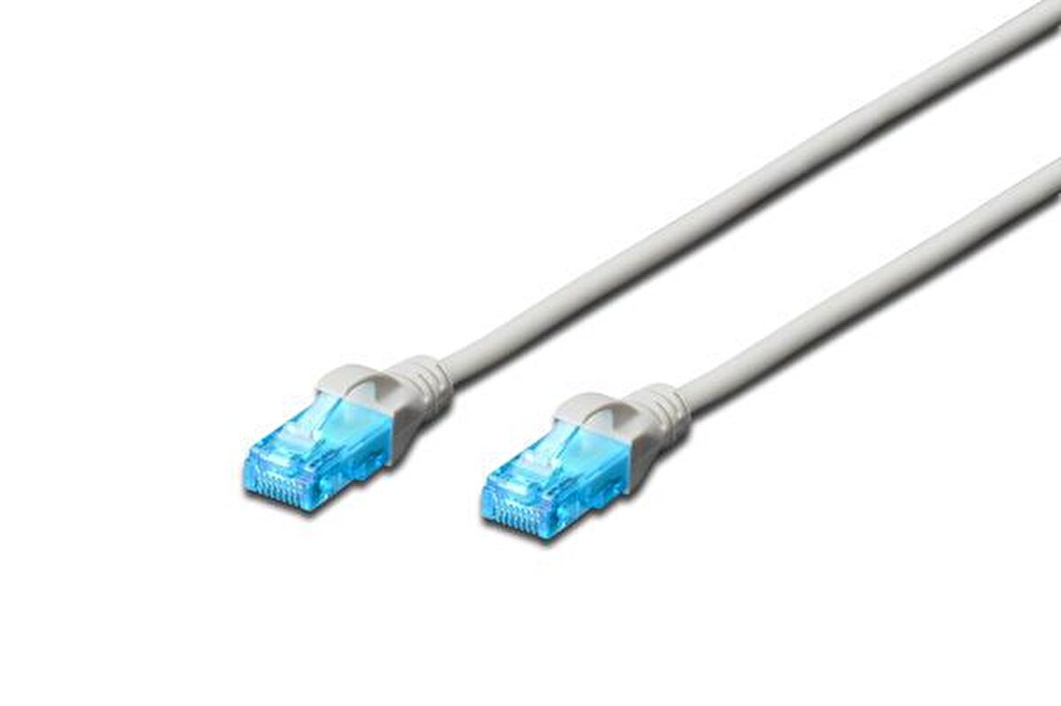 Beek BC-U5010 1 Mt CAT5E U/UTP AWG26 Gri Patch Cord Kablo