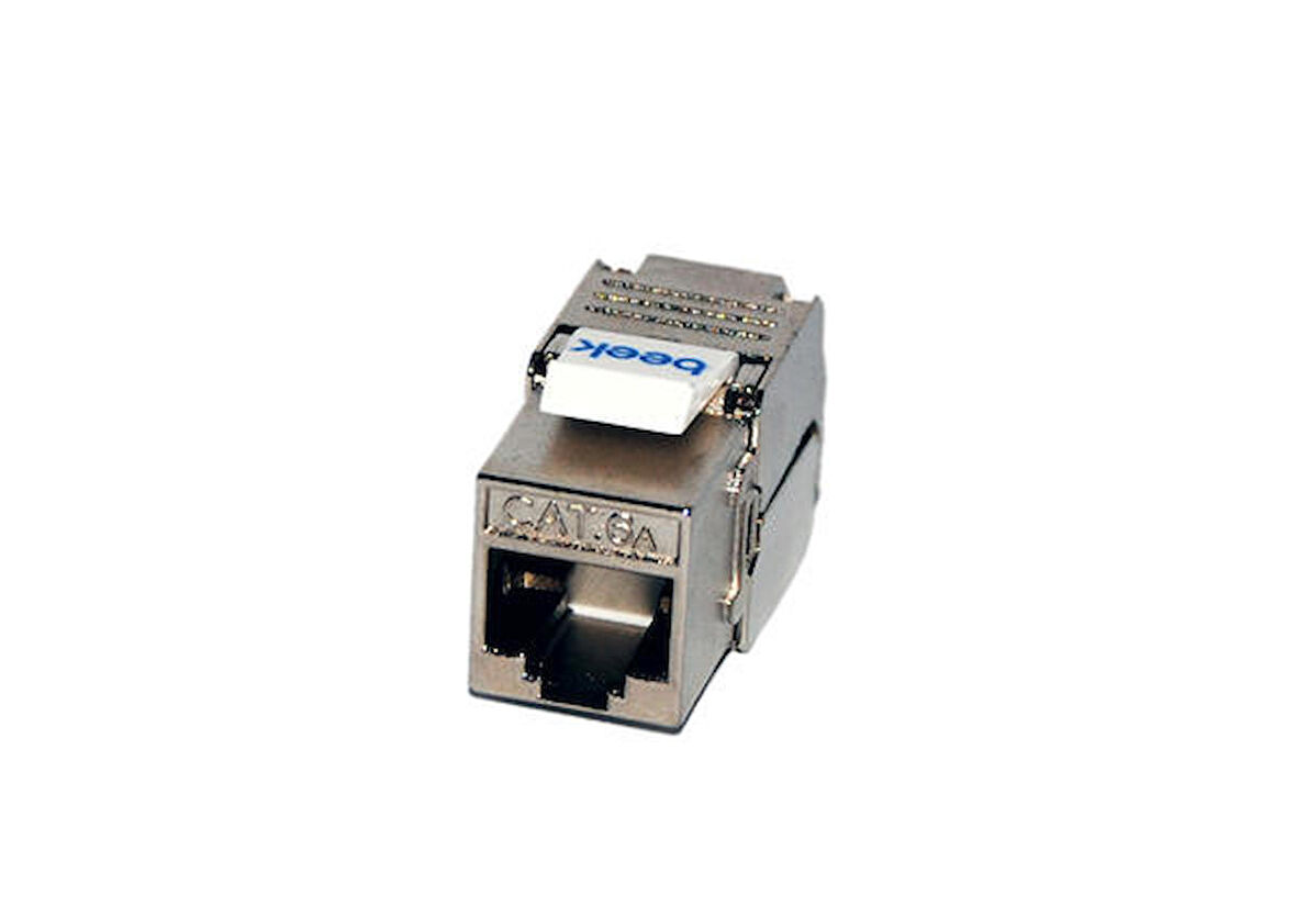 Beek BN-KJ6A-S1 CAT6A Jack Zırhlı Ftp  Tipi Rj45 Siyah Renkli Zırhlı Keystone Jack