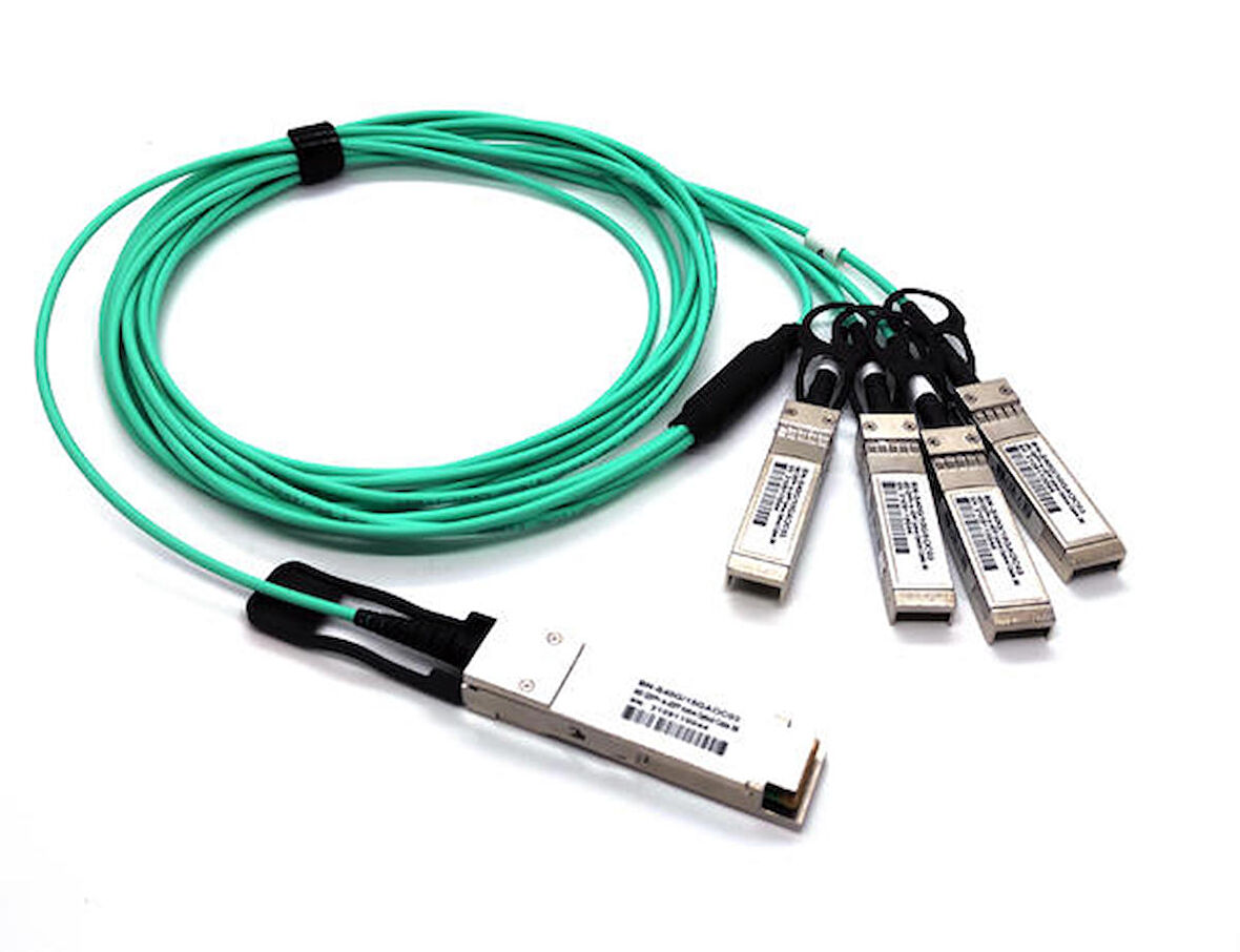 Beek BN-S40G/4x10G-AOC-03 3 Mt 40G QSFP+ to 4 x 10G SFP+ AOC Kablo