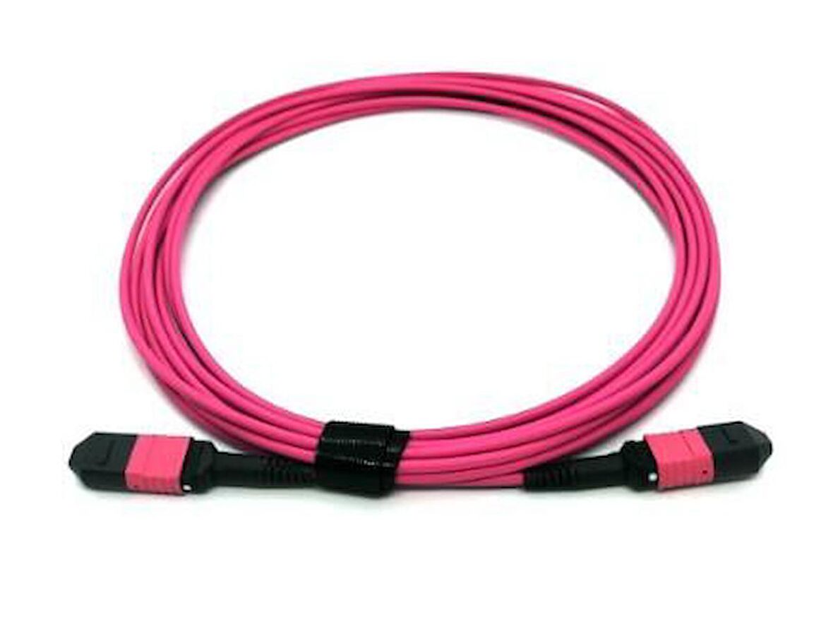 Beek BC-FO-5MPMPB-15/4-FF 15 Mt MPO to MPO 12 Core OM4 LSZH 3.0 Type B Fiber Kablo