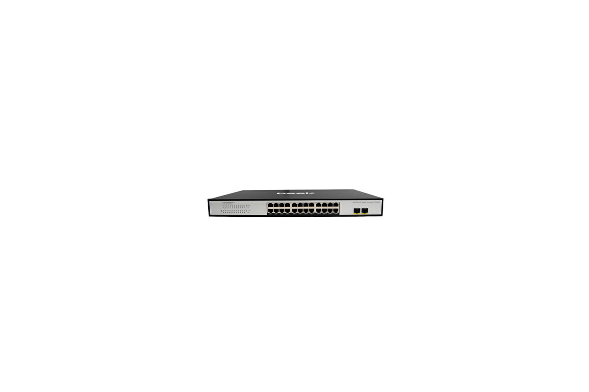 Beek BN-GS-1242P2S 24 Port Gigabit PoE 2 Port SFP 400W PoE Switch