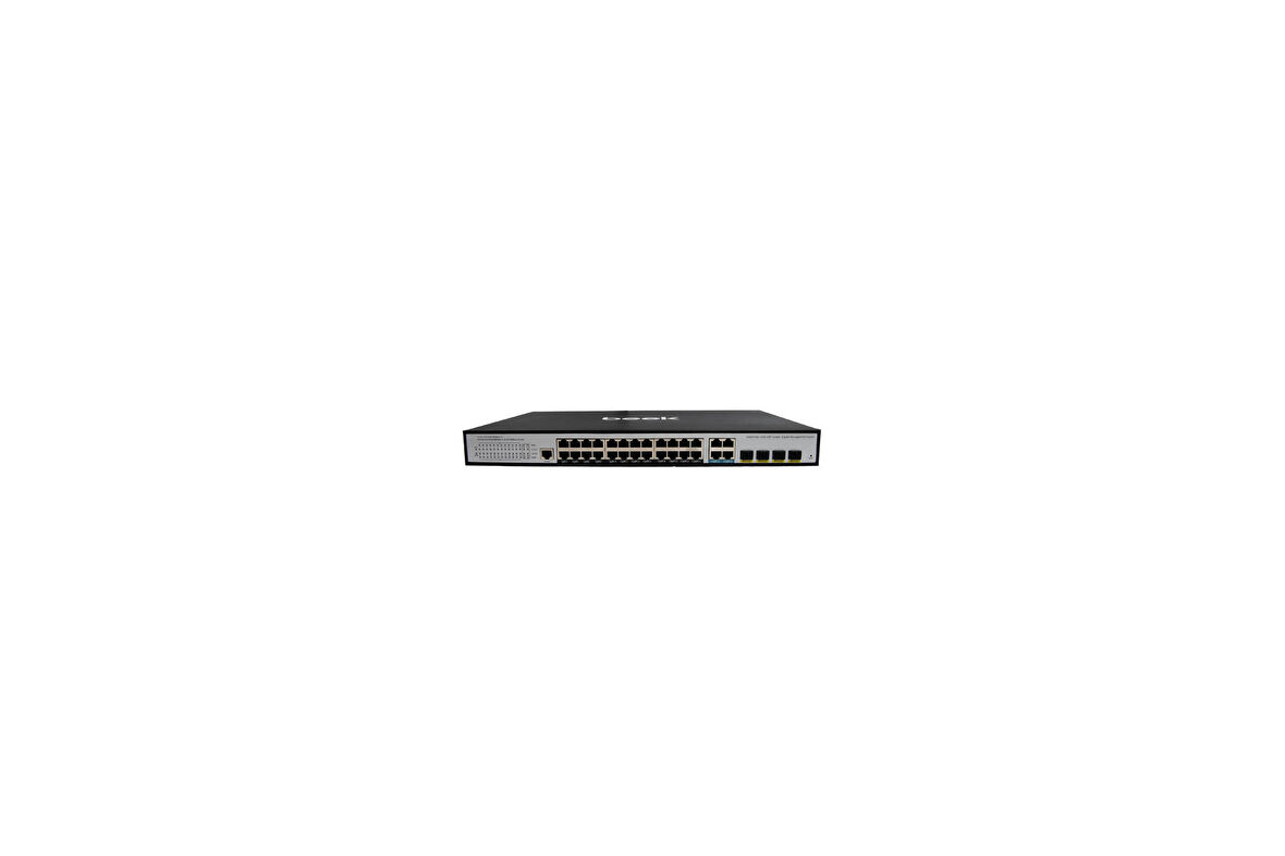 Beek BN-GS-2244P4S 24 Port Gigabit PoE 4 Port Combo 4 Port SFP Yönetilebilir PoE Switch