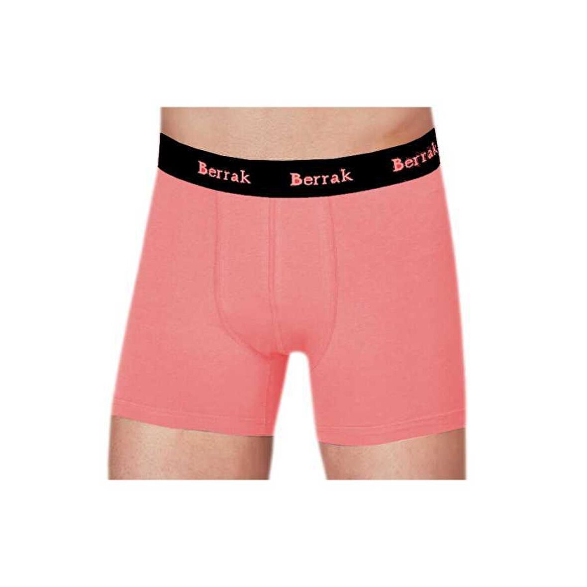 Berrak Premium Likralı Modal Penye Erkek Boxer - 4476-Nar