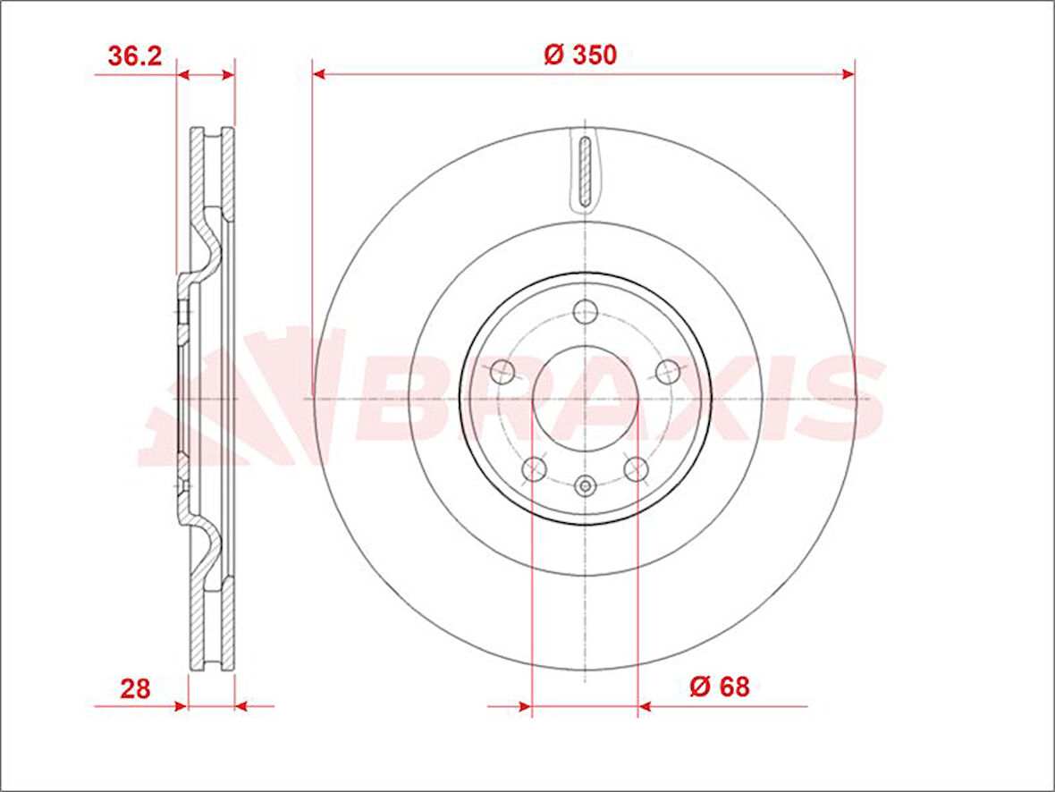 Vag Fren Diski Arka A6 A7 Q8 19 > Touareg Q8 Quattro 18> Q7 16> - Braxıs Ae1000