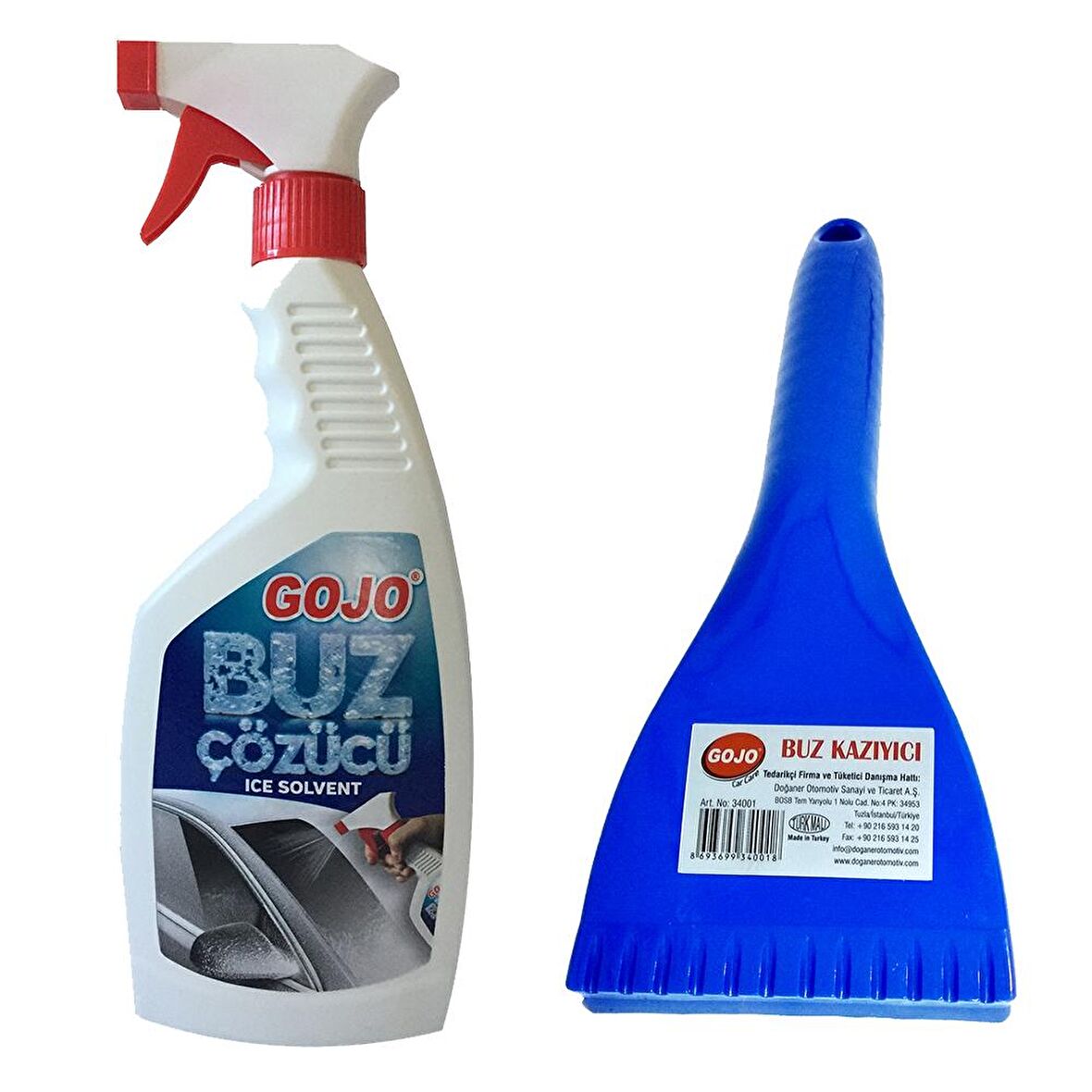 Gojo Cam Buz Çözücü 500 Ml + Gojo Buz Kazıyıcı