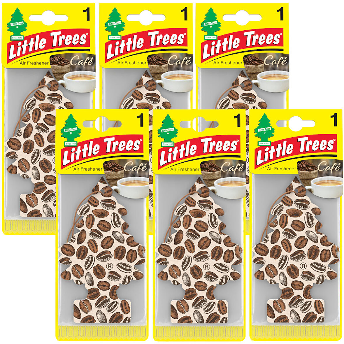 Car Freshner Asma Koku 6'lı Kahve