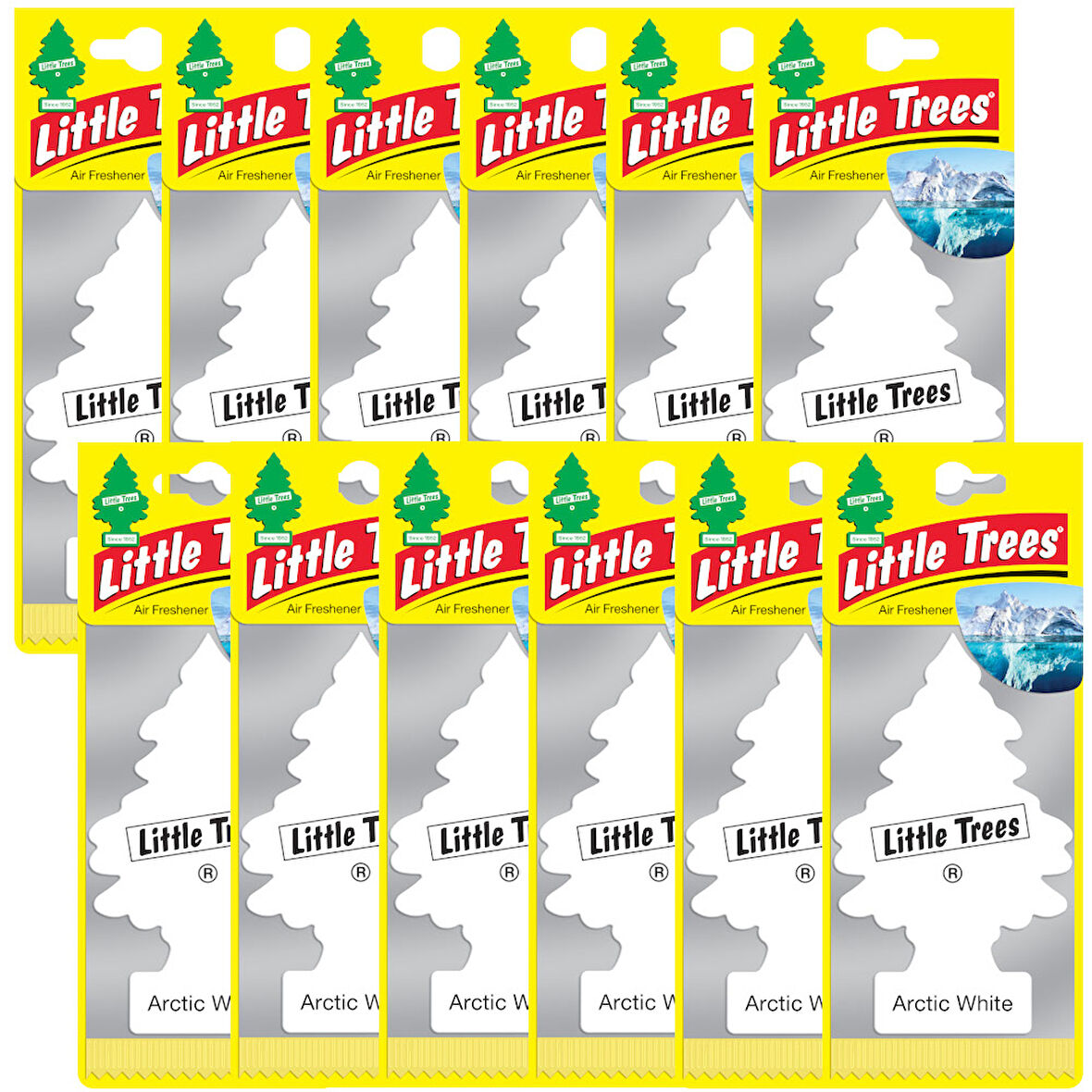 Car Freshner Asma Koku 12'li Buz Beyazı