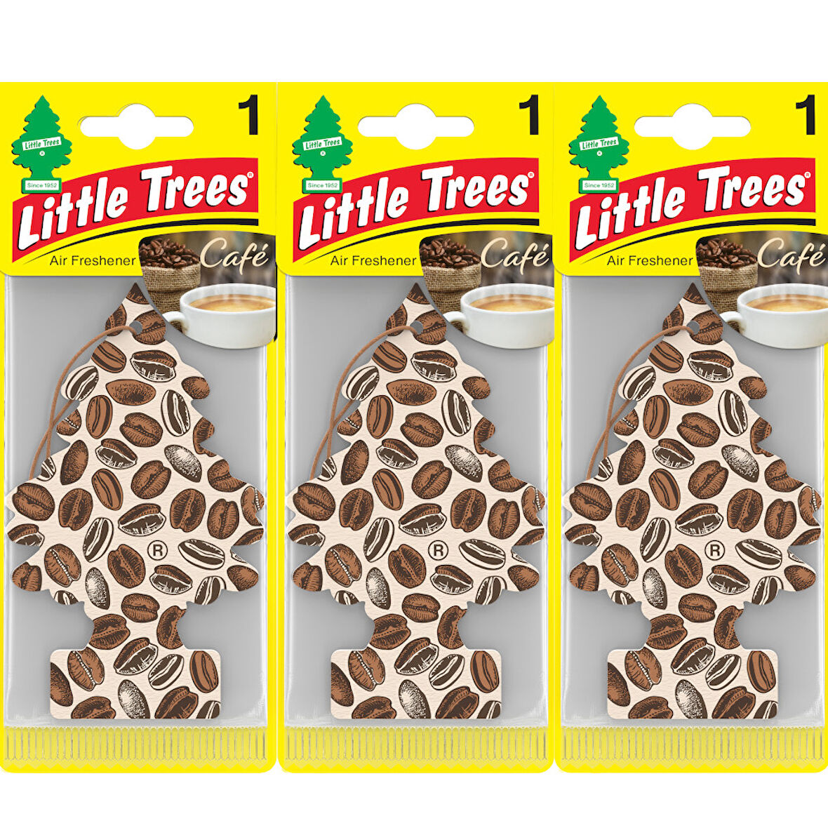 Car Freshner Asma Koku 3'lü Kahve