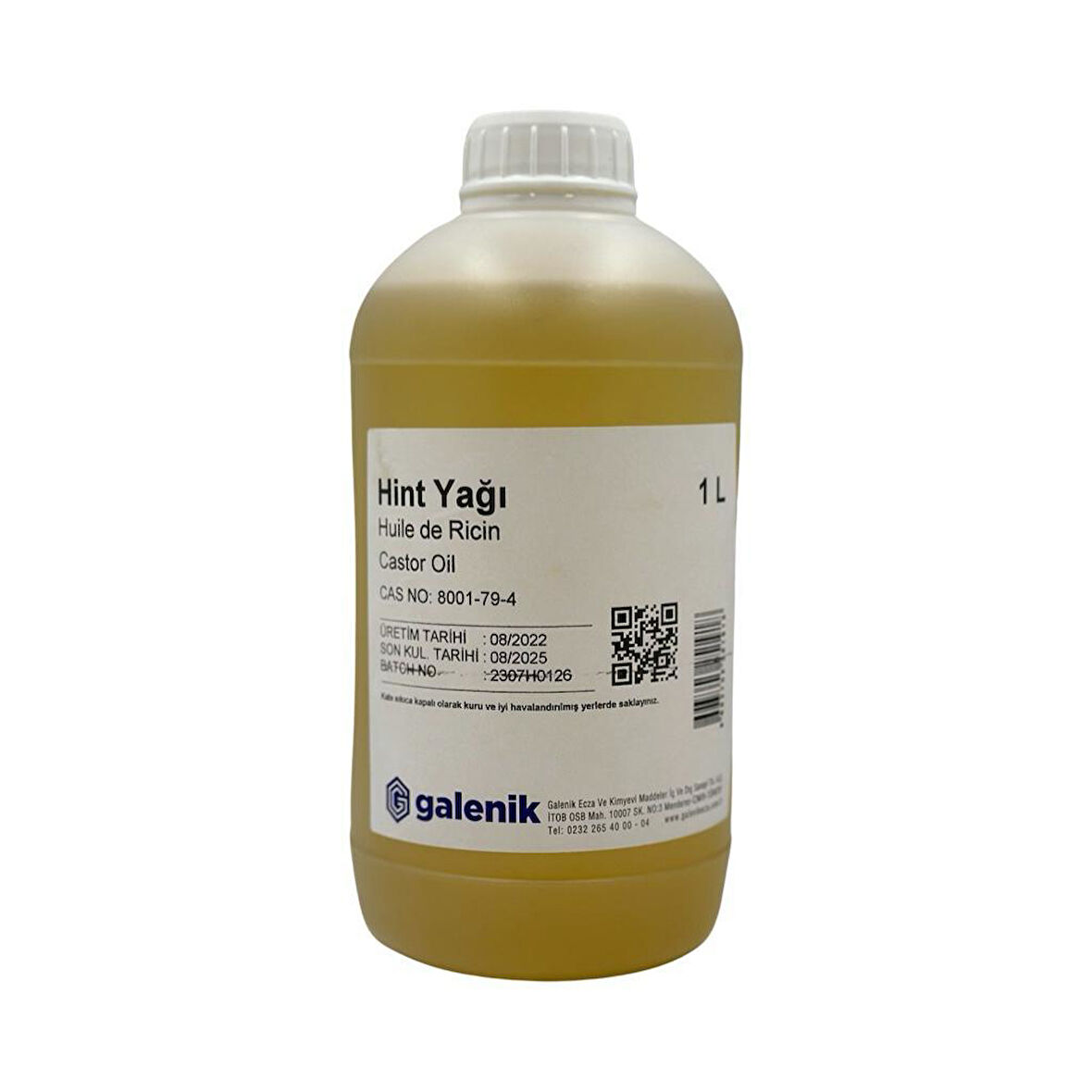 Galenik Hint Yağı ( Huıle De Rıcıne ) 1 Lt
