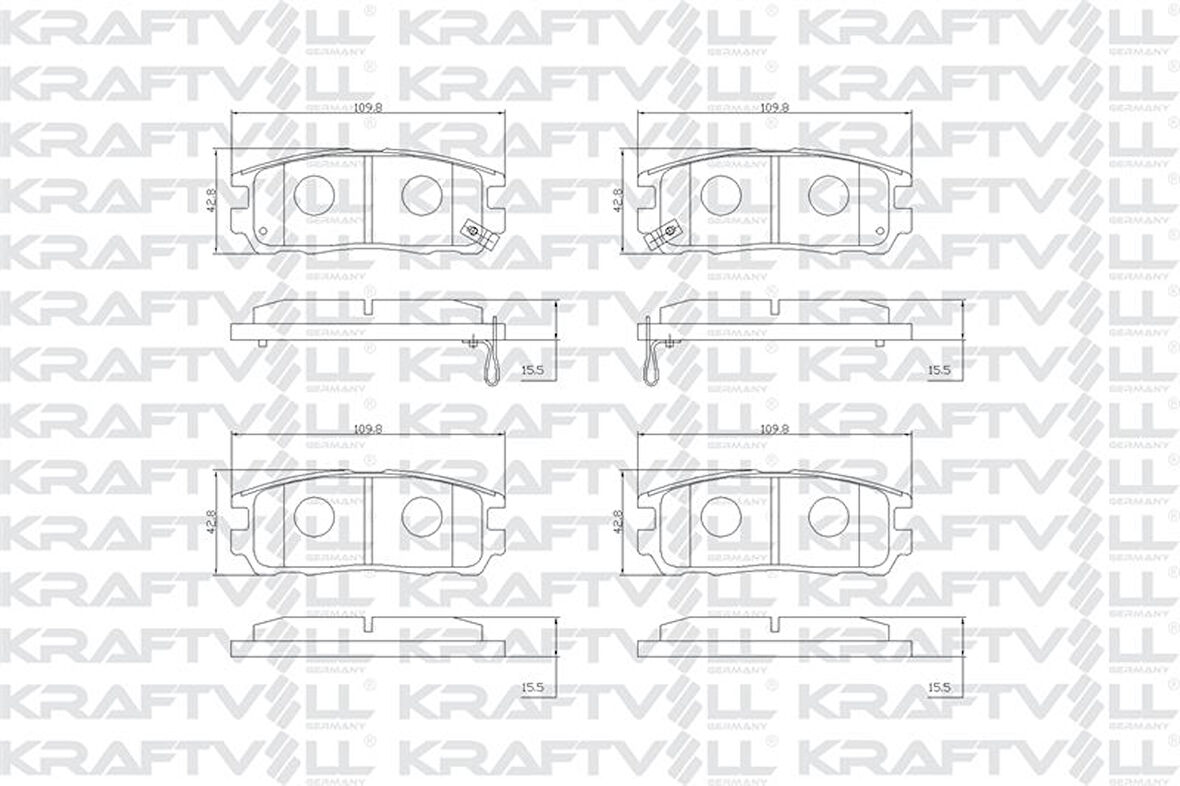 İsuzu Ticarı Arka Fren Balatası Frontera 92 98 İsuzu Trooper 92> - Kraftvoll 07010463