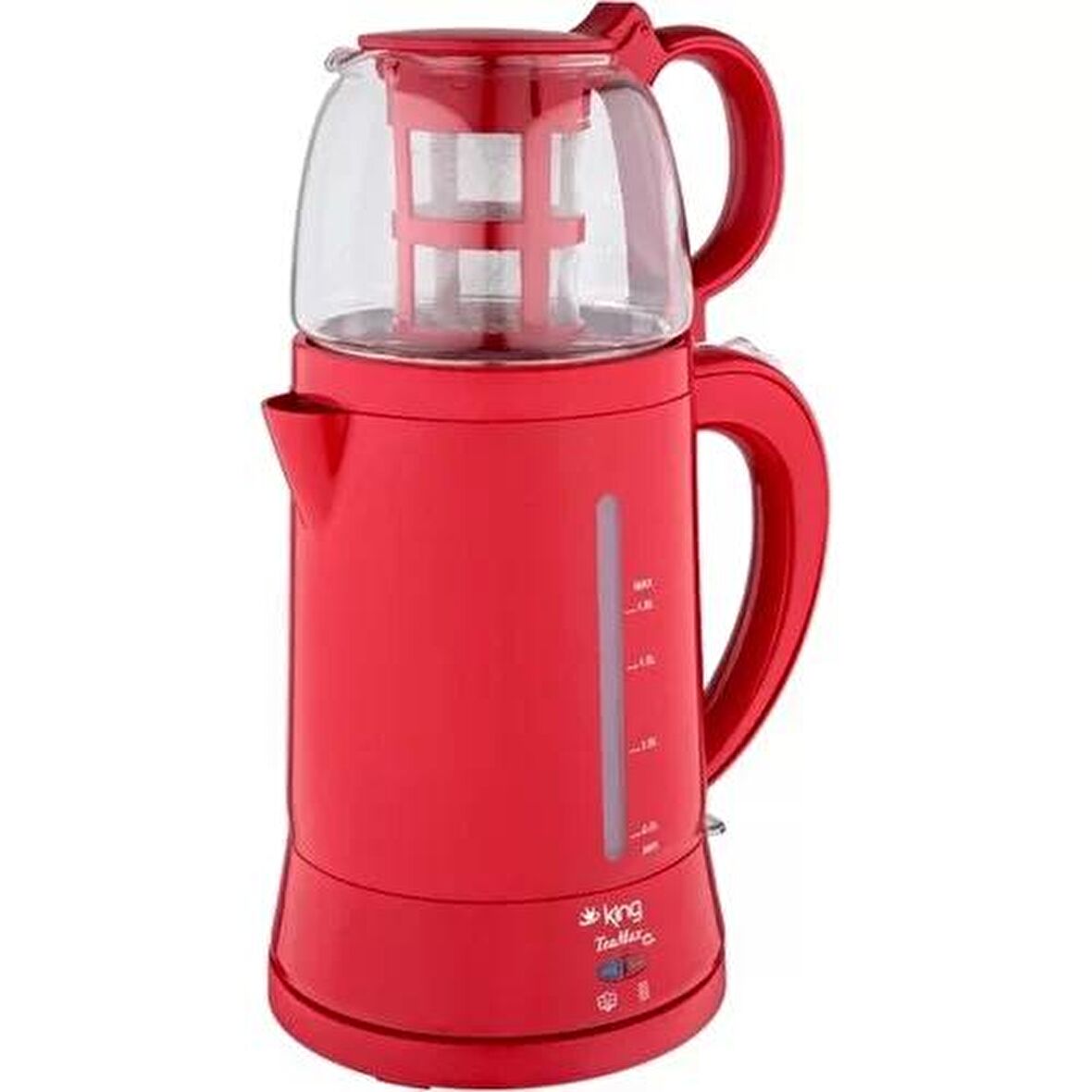King K-8500 1800 W Çay Makinesi Kırmızı 