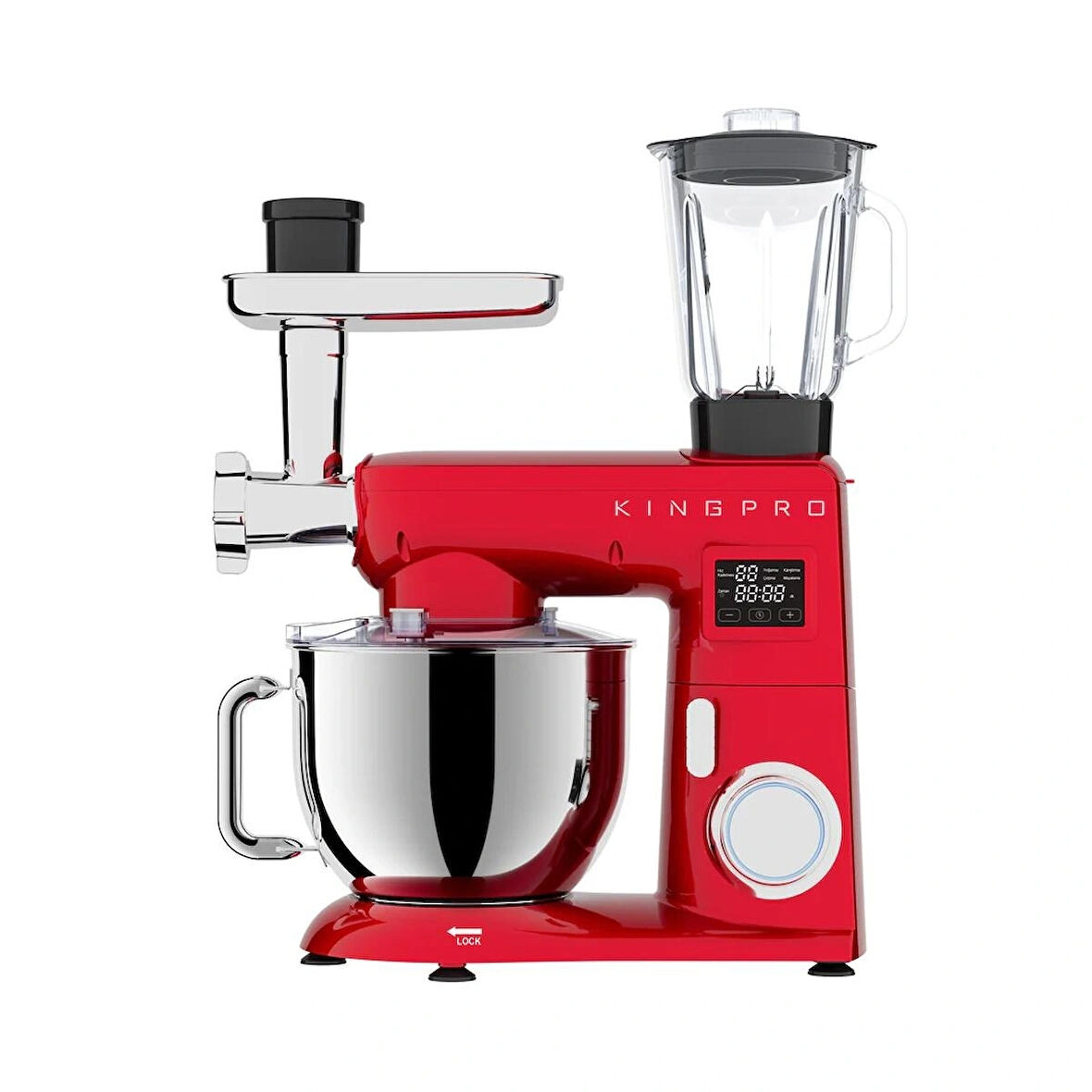 KINGPRO KSM4001 Damboo Mutfak Şefi Kırmızı