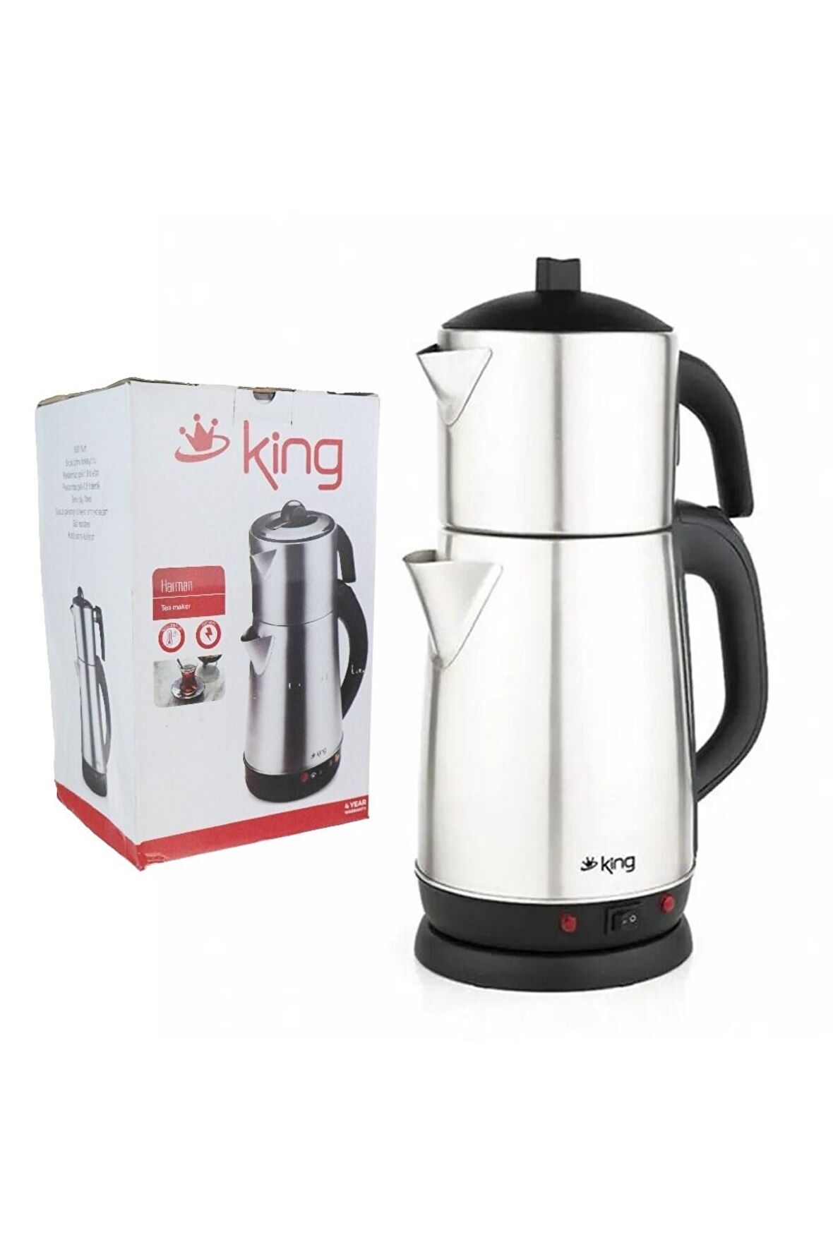 King K-324 Y 1800 W Çay Makinesi Inox 