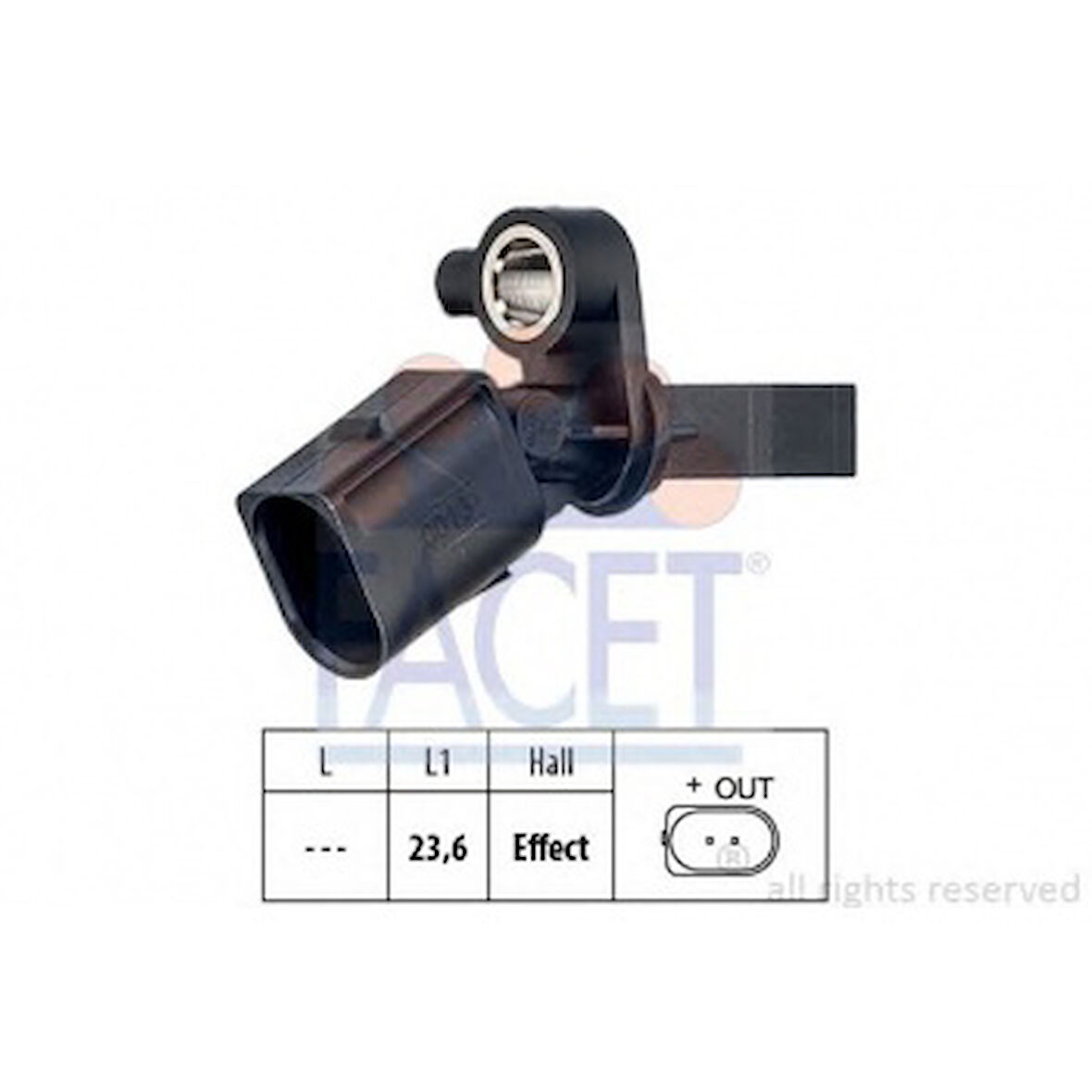 Vag Abs Sensoru Arka Sag Polo 02>12 A2 00>05 Cordoba 03>09 İbiza 02>11 Fabıa 00>10 - Facet 21.0013