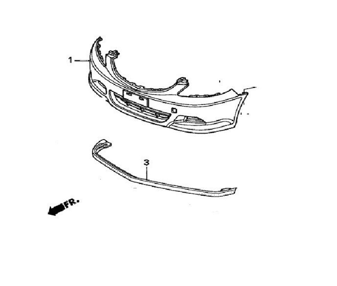 Honda On Tampon Spoyleri City 06> - Vortex V1403709