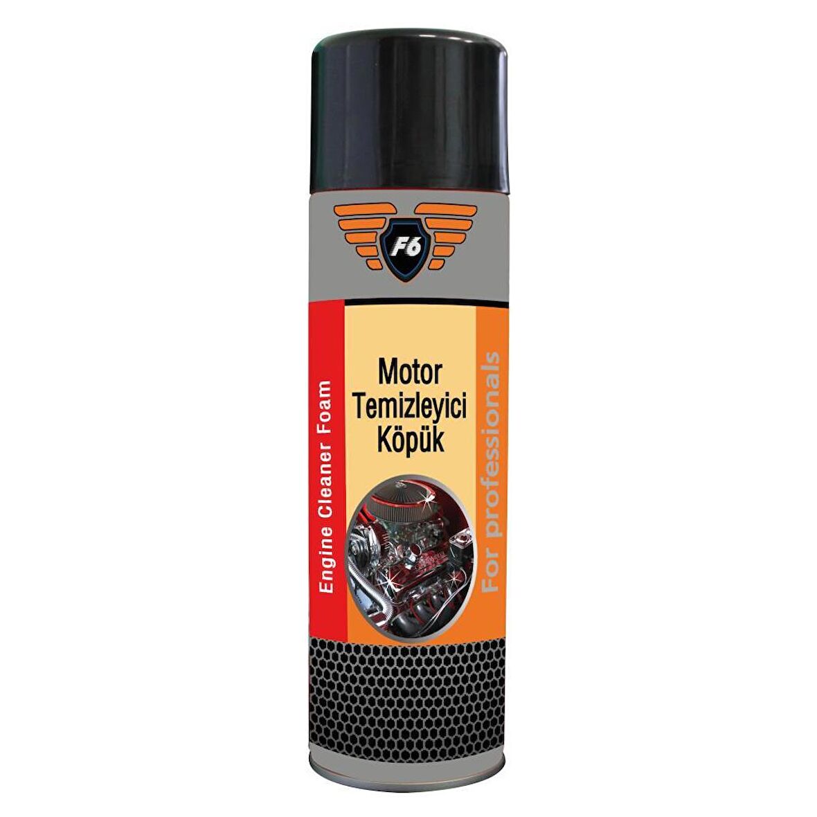 F6 Motor Temizleyici Köpük Sprey 500 ML Susuz Motor Temizleme