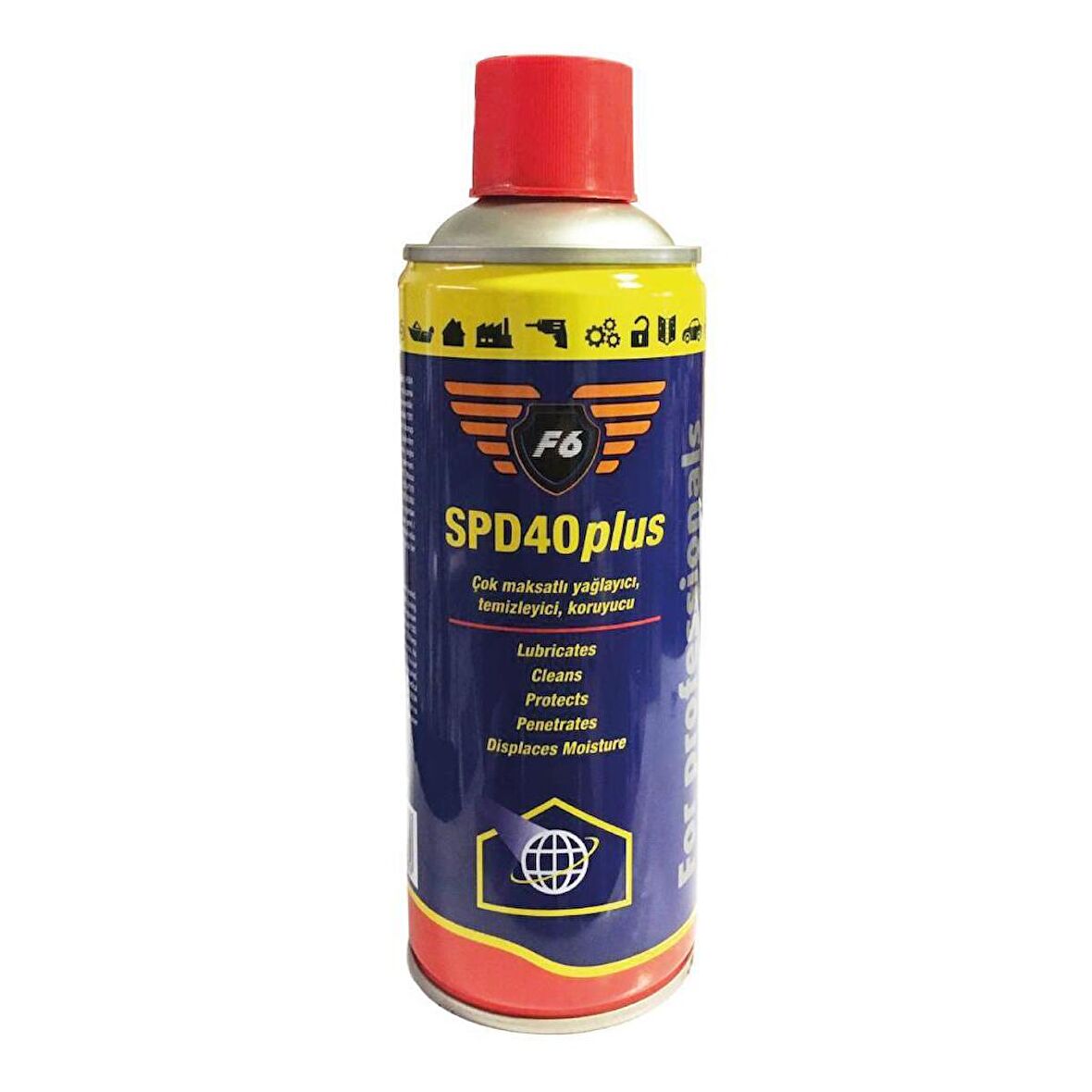 F6 SPD 40 Plus Yağlayıcı Sprey 200 ML Çok Amaçlı Pas Sökücü