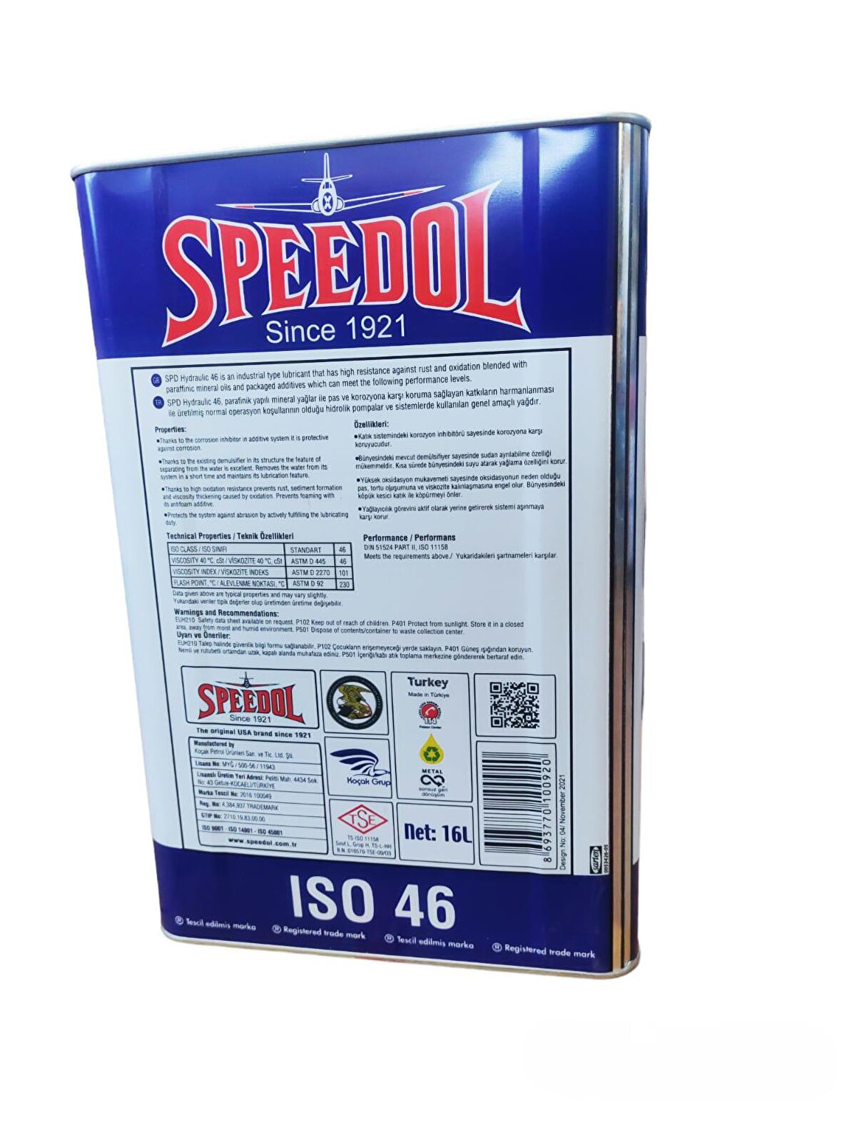 SPEEDOL SPD HYDRAULIC  46 16 LT