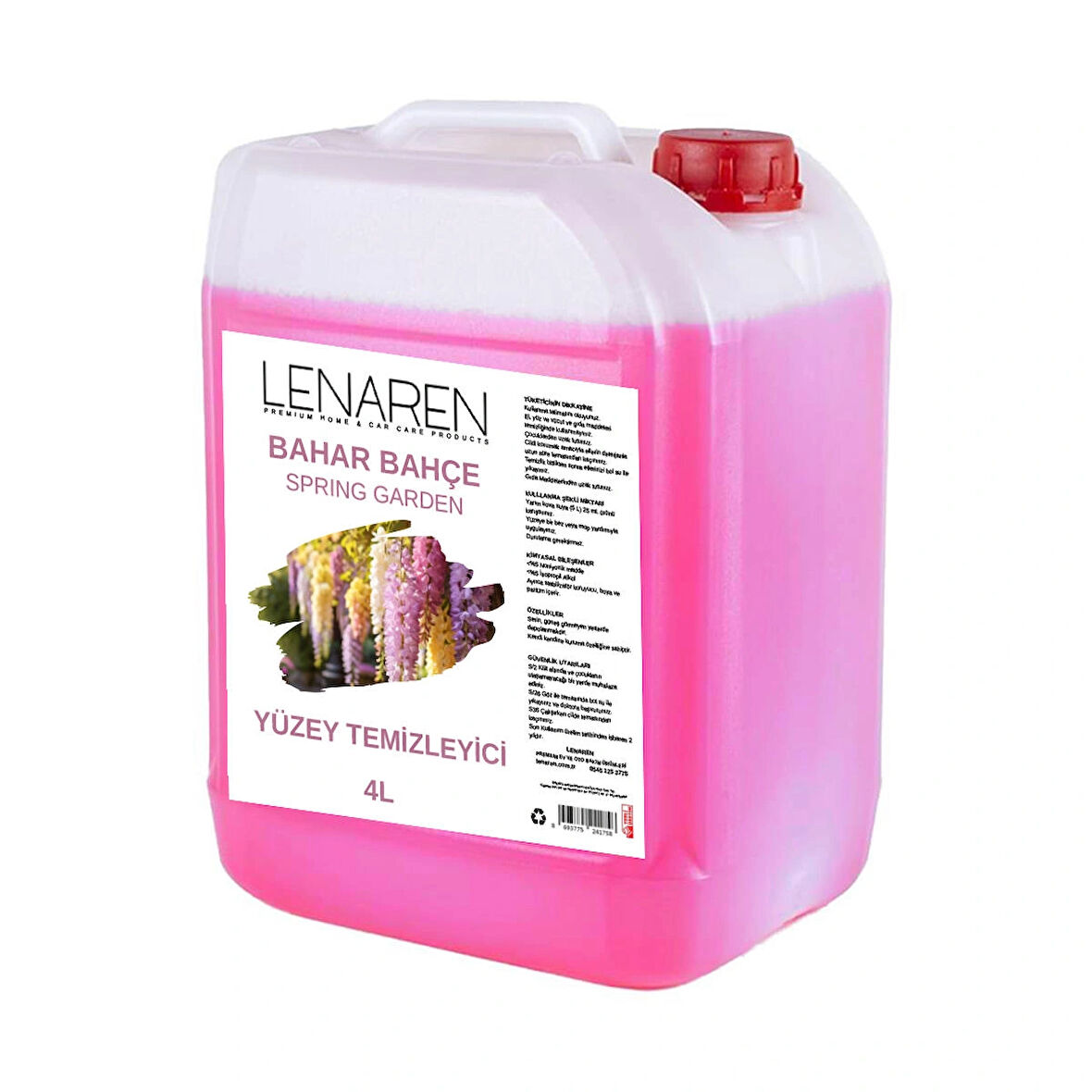 Lenaren YÜZEY TEMİZLEYİCİ BAHAR BAHÇE 4 LT