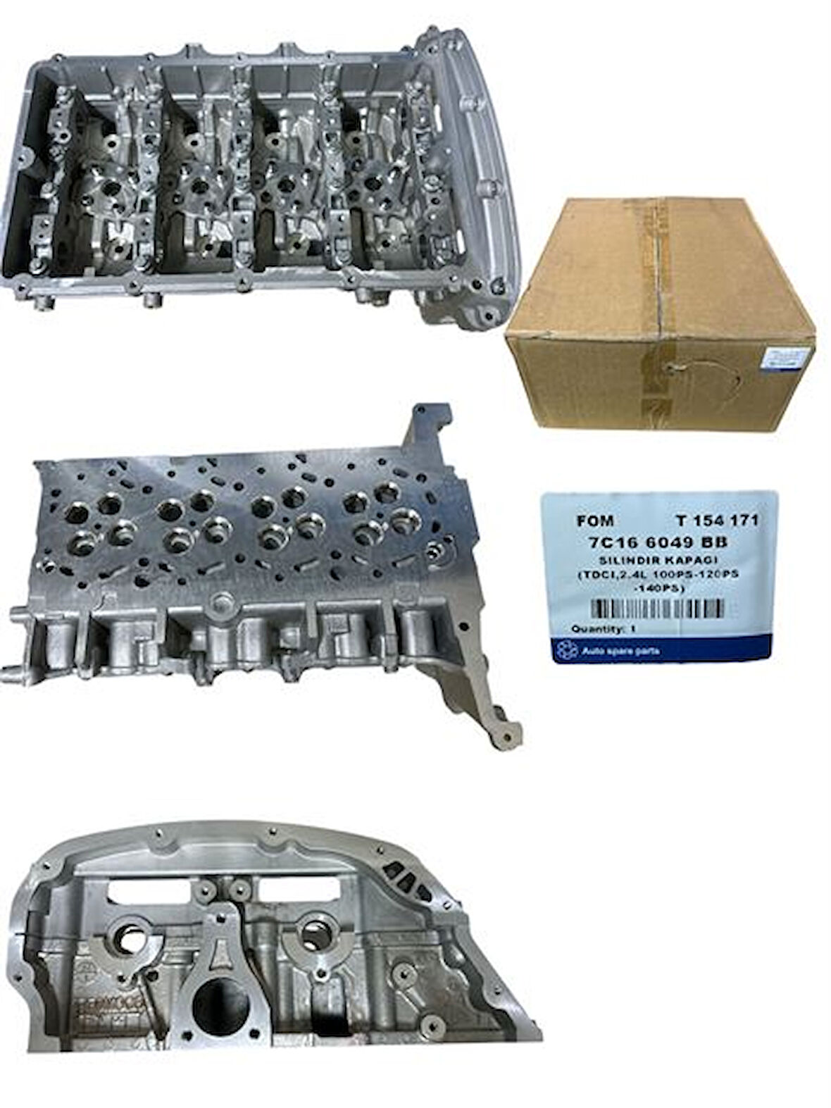 Ford Silindir Kapagı Transıt V347 2.4 100/120/140ps 06>14 ( Subapsız ) - Fom 7c166049bb