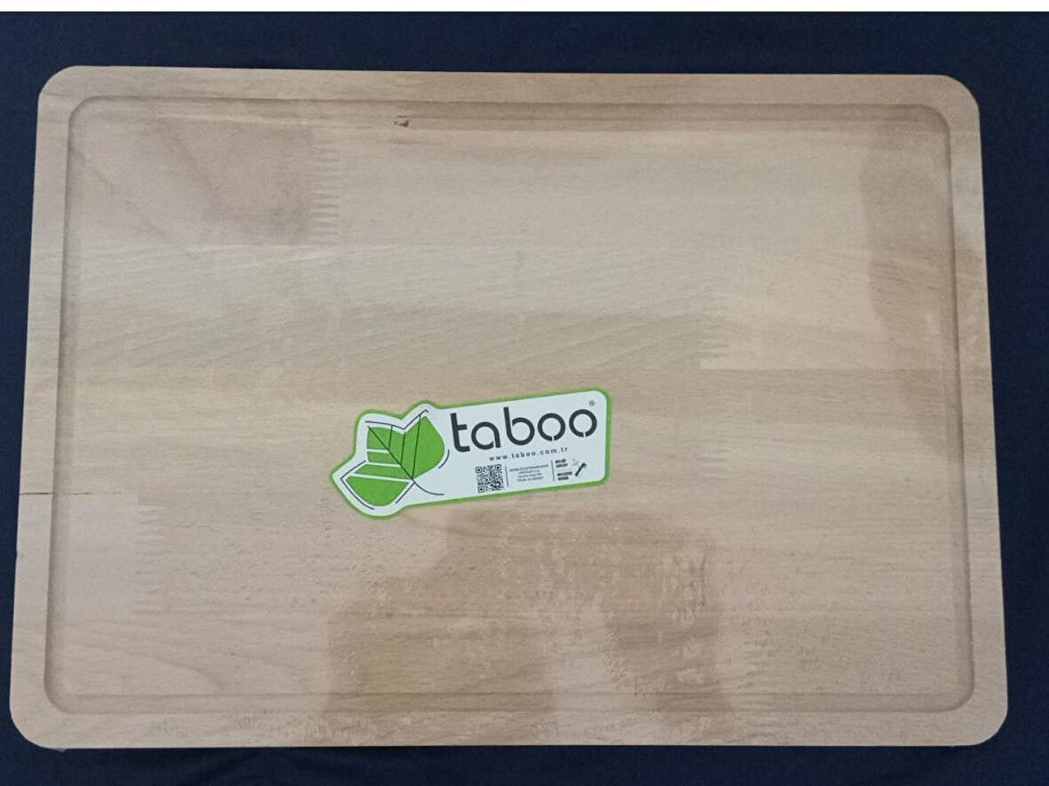 Taboo 1311-L- BÜYÜK BOY (40 X 28 CM) 20 MM KALINLIKTA  Kesme Ve Sunum Tahtası %100 doğal BY SİNBO