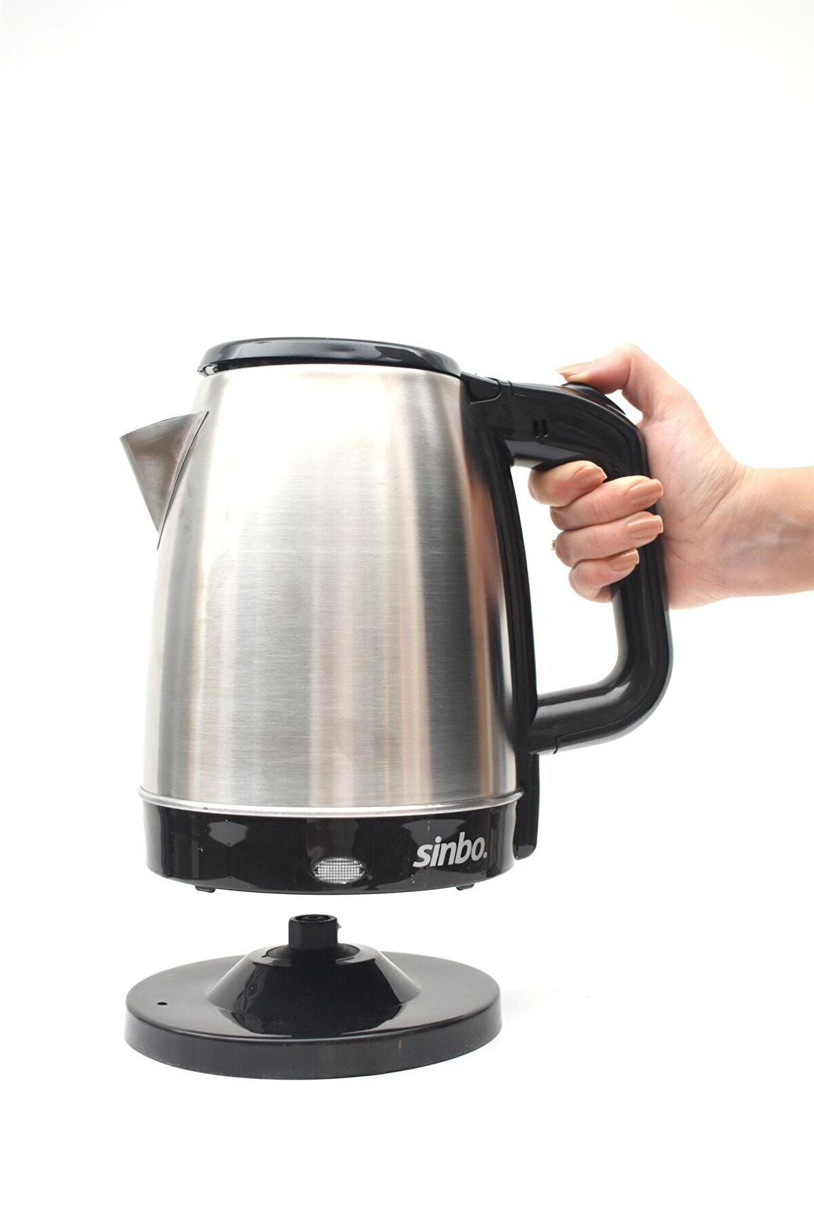 Sk-8015 Kablosuz Su Isıtıcı Paslanmaz Çelik Kettle Krom