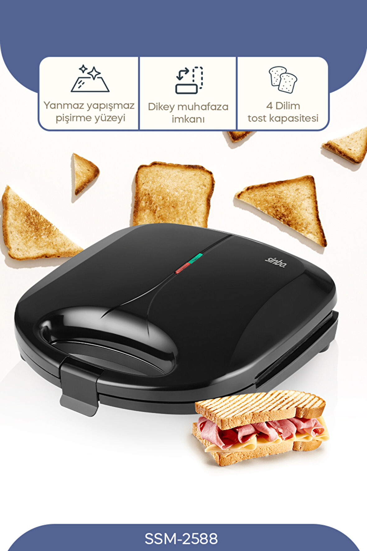 SSM2588 Sinbo Tost Makinası