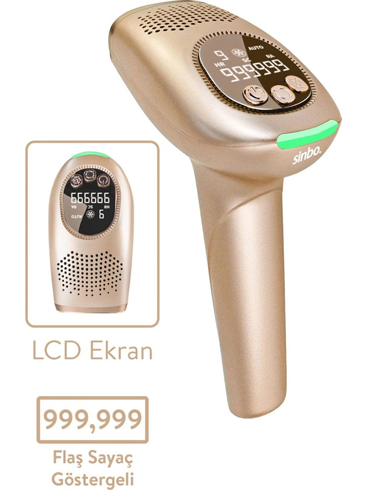 SİNBO SEL-6044  999.999 Atım IPL Cihazı Gold