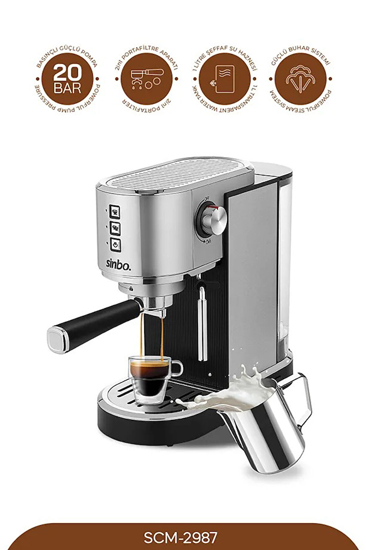 SCM-2987 Espresso Kahve Makinesi