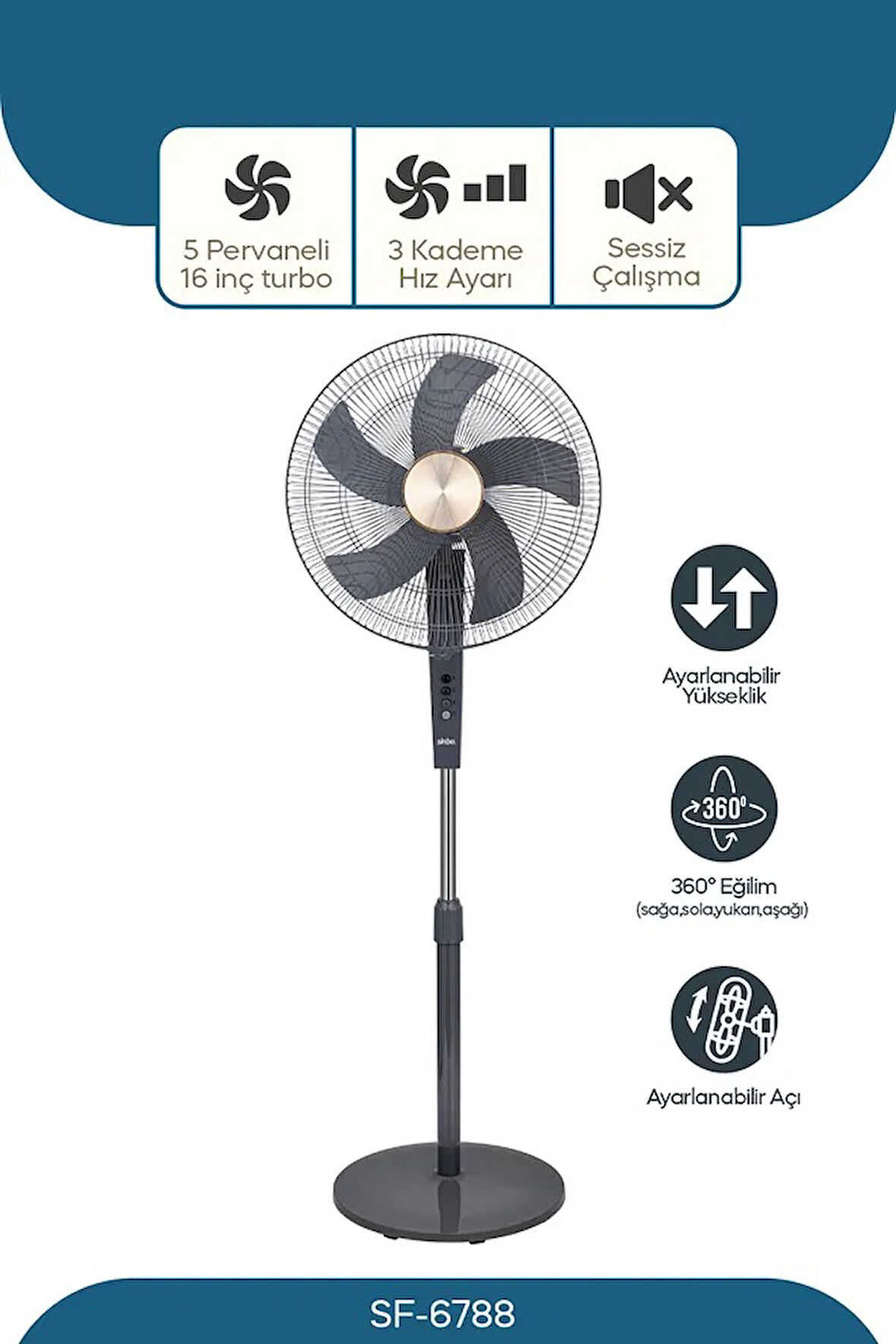 SF-6788 AYAKLI VANTİLATÖR