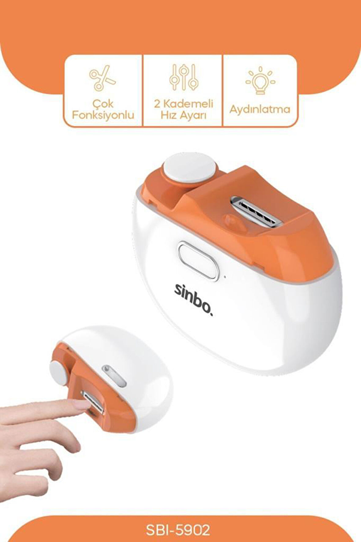 Sinbo Sbı-5902 Şarjlı Tırnak Bakım Makinesi