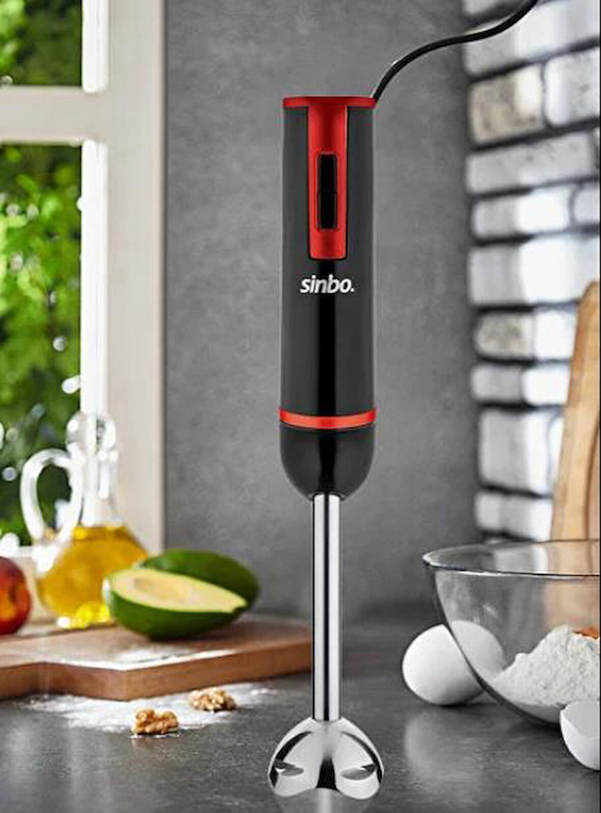 Sinbo SHB-3179 El Blender Kırmızı