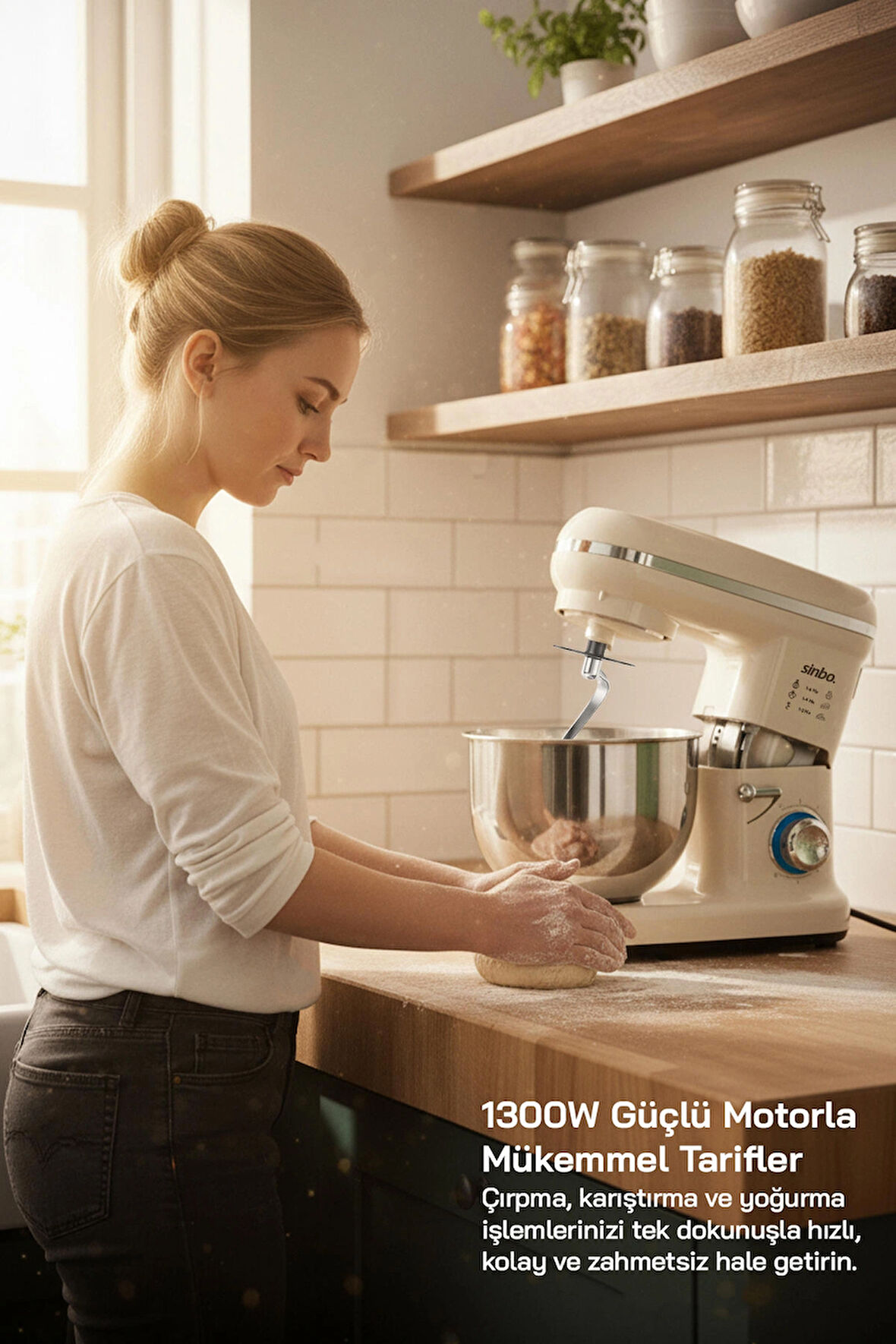 Sinbo SMX-2770 Standlı Mikser-Krem