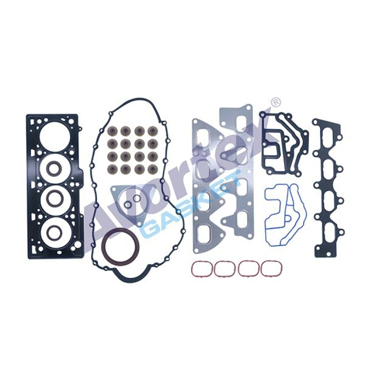 Renault Motor Full Takım Conta Skcli Viton Keceli Subap Lastıklı Megane Clio Laguna 1,4 1,6v / 1,6 16v (k4j - Avortex 590