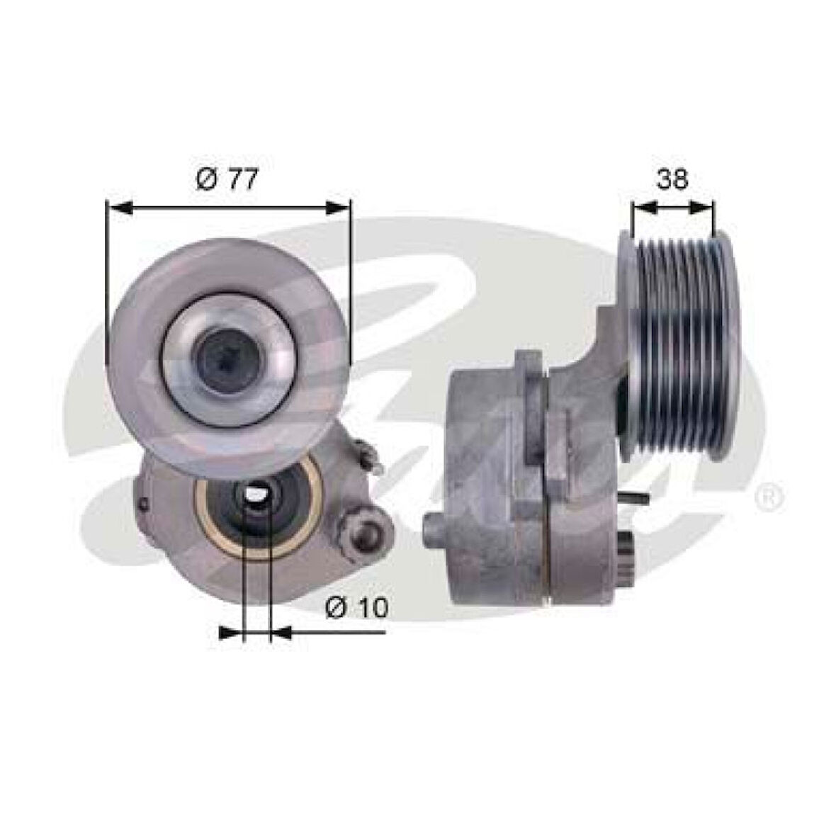 Mercedes Truck Alternator V Kayıs Gergi Rulmanı Mercedes Axor 2 1836 1840 2443 2636 3243 04 1835 11 - Gates T38663