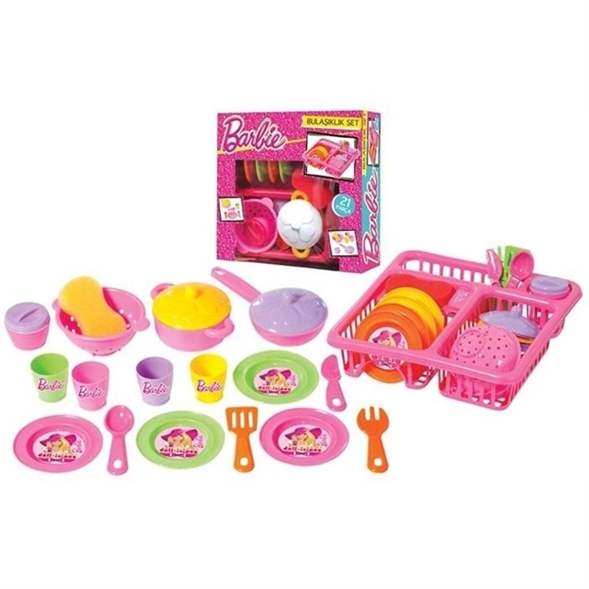 Dede Barbie Bulaşıklık Set 21 Parça 01753