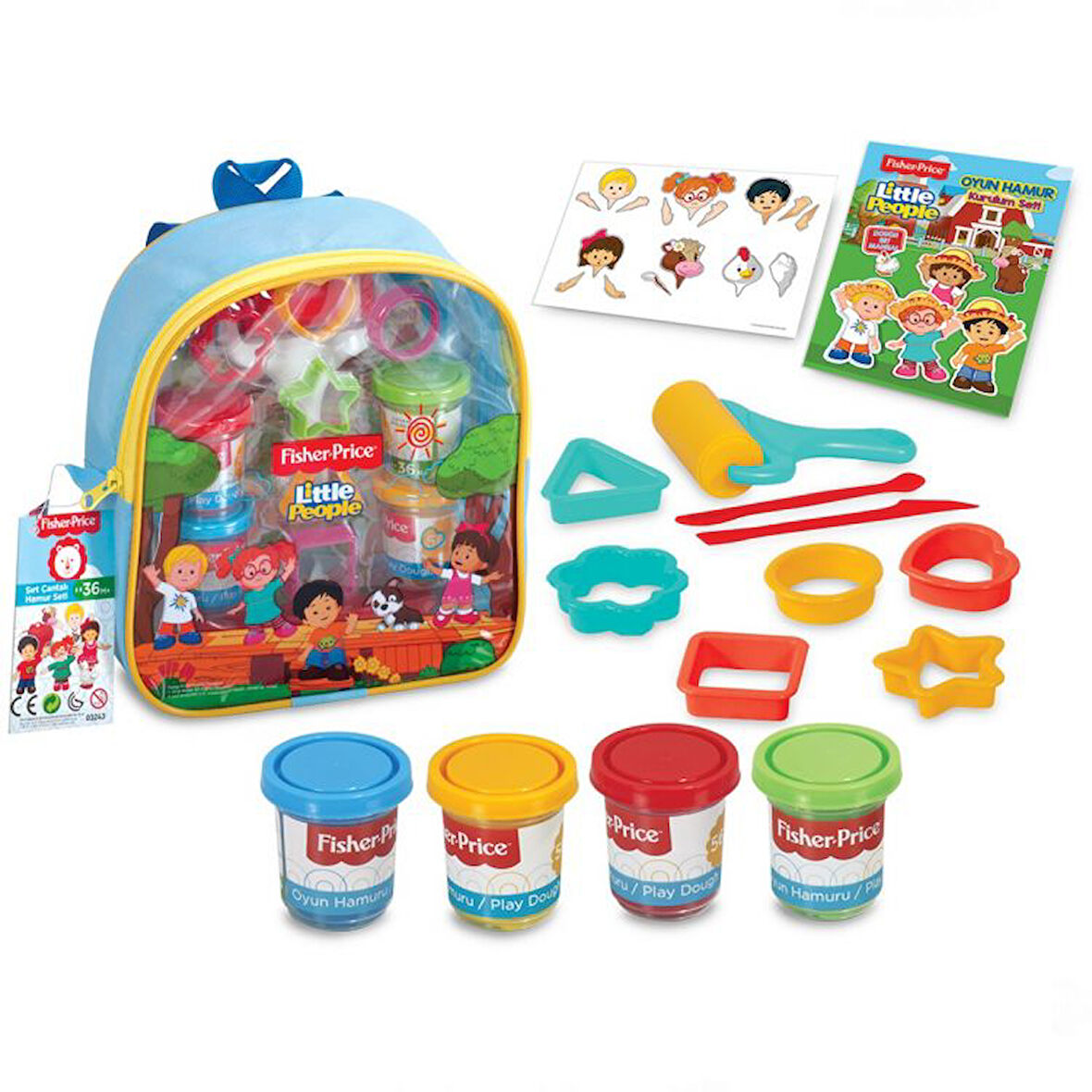 Dede Fisher-Price Sırt Çantalı Hamur Set