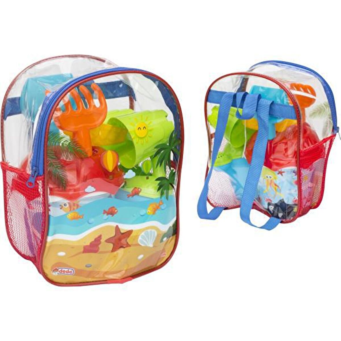 Dede Resimli Sırt Çantalı Plaj Set 03499